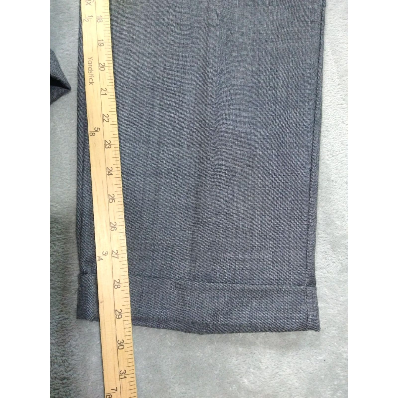 Chaps Chaps Dress Pants Mens 38x30 Gray Wool Straight Leg Pleated Cuffed Preppy Dress Pants Mens Gray Wool Straight Leg 38 30 Cuffed Pleated Preppy Mens Size US 38 / EU 54 - 5 Thumbnail