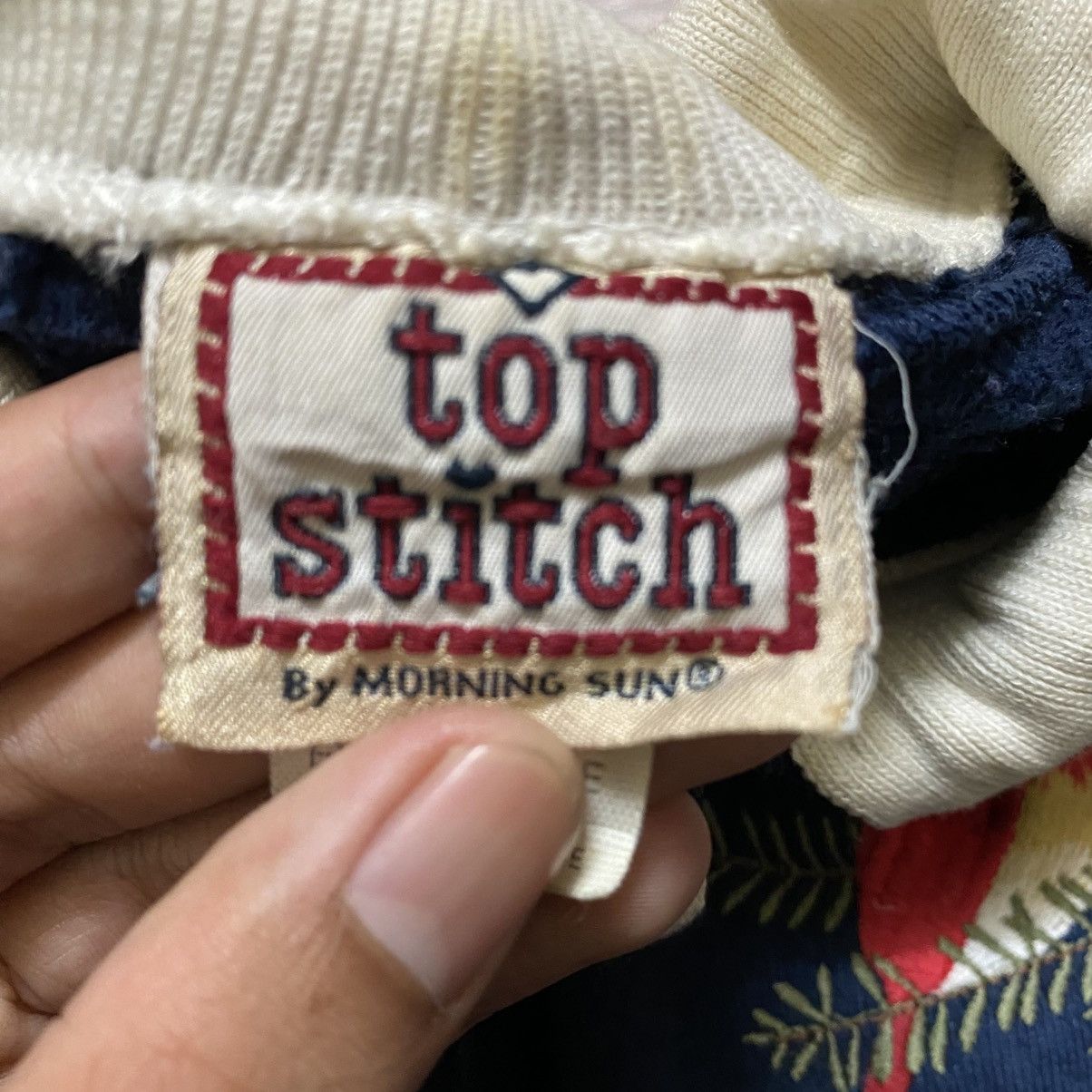 Vintage Vintage 90's Top Stitch by Morning Sun Sweatshirts Size US XL / EU 56 / 4 - 7 Thumbnail