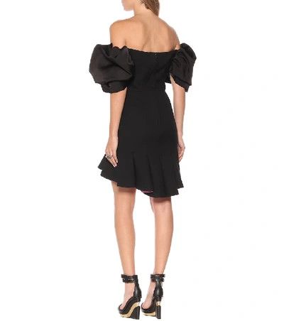 Alexander McQueen o1y0325 Pleated Mini Dress in Black Size XS / US 0-2 / IT 36-38 - 3 Thumbnail
