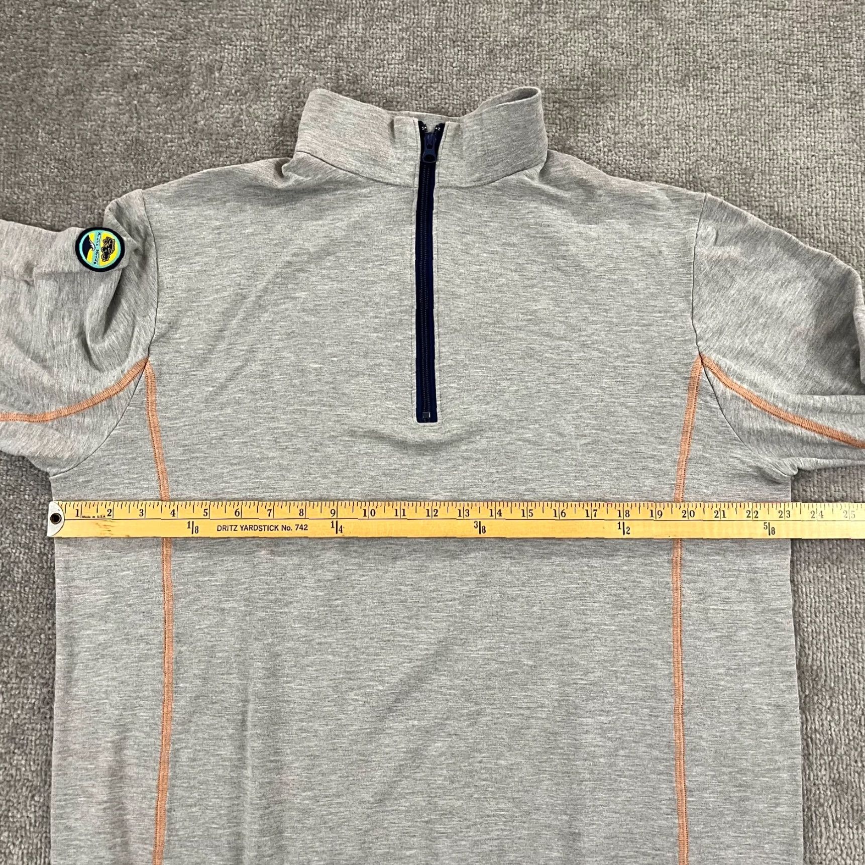 Vintage WEARS WOODY Mens Pullover Sweater Gray XL 1/4 Zip Knit Stretch All Seasons Size US XL / EU 56 / 4 - 5 Thumbnail