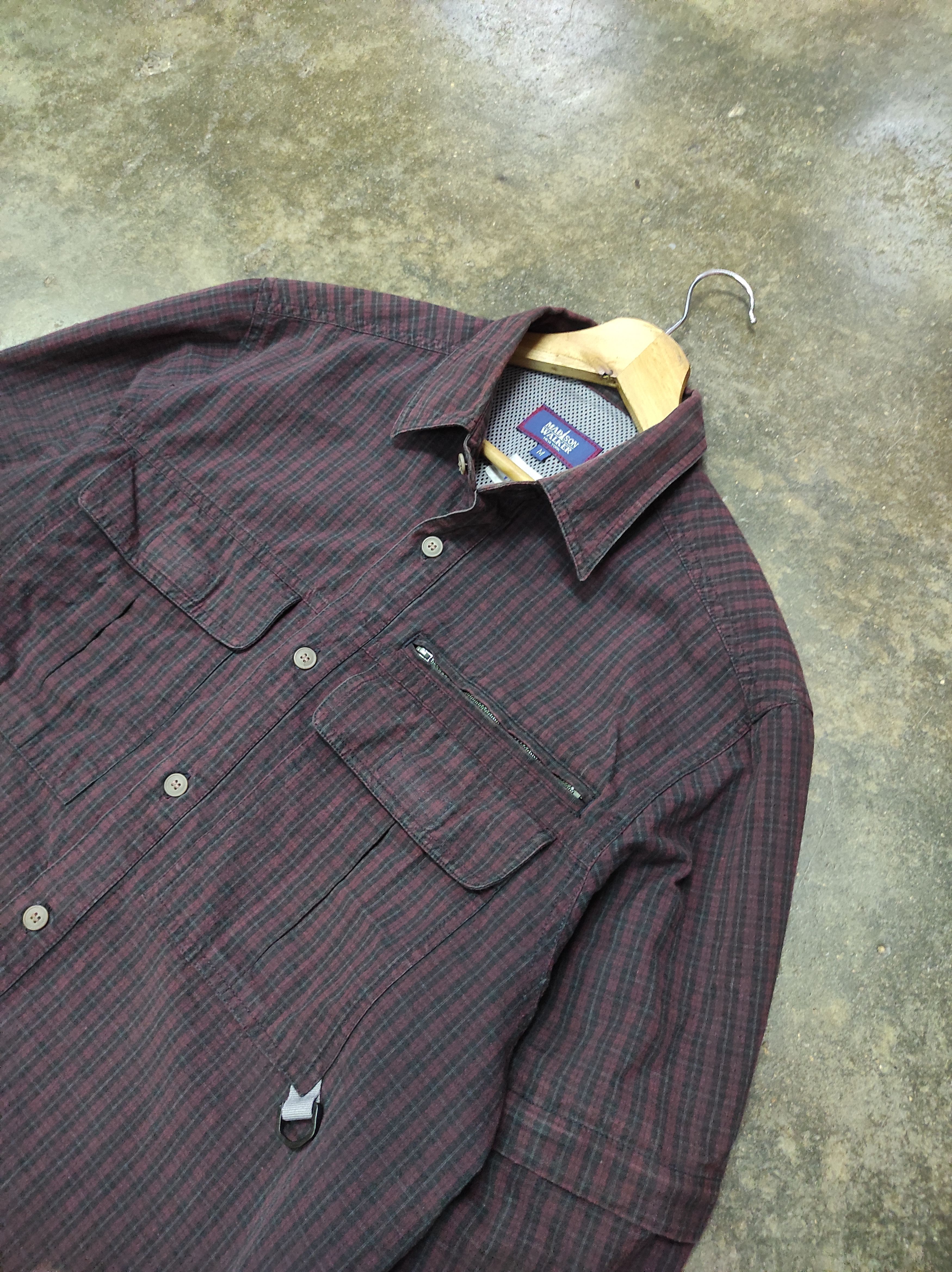 Madison MADISON WALKER NEW YORK MULTIPOCKET PLAID SHIRT LONGSLEEVE Size US M / EU 48-50 / 2 - 2 Thumbnail