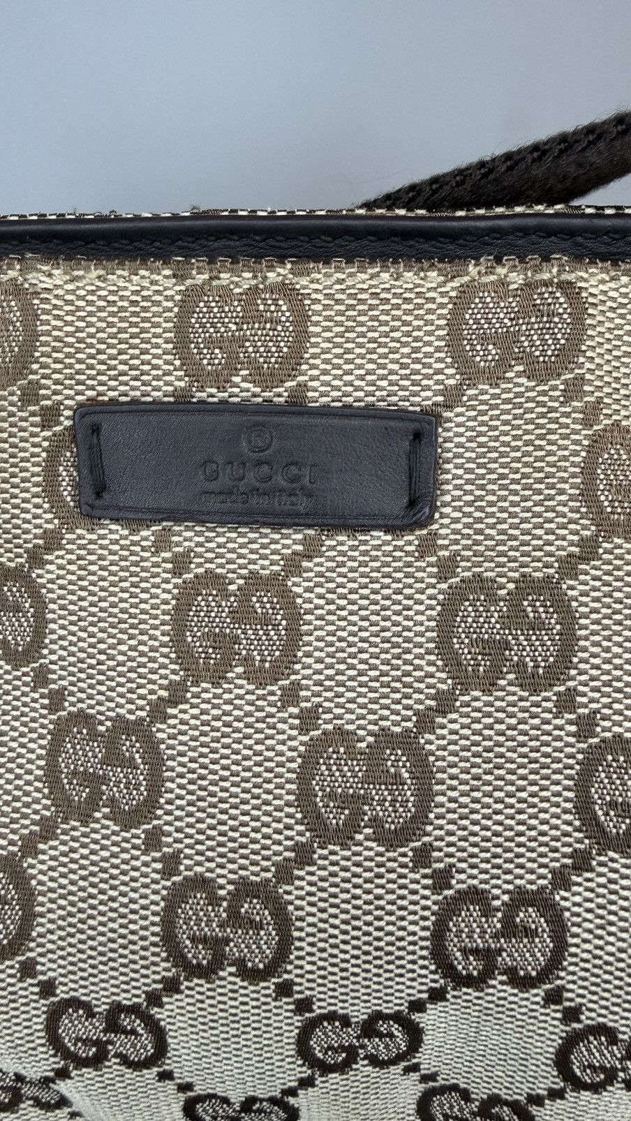 Gucci Gucci Beige and Brown GG Canvas Shoulder Bag Size ONE SIZE - 3 Thumbnail