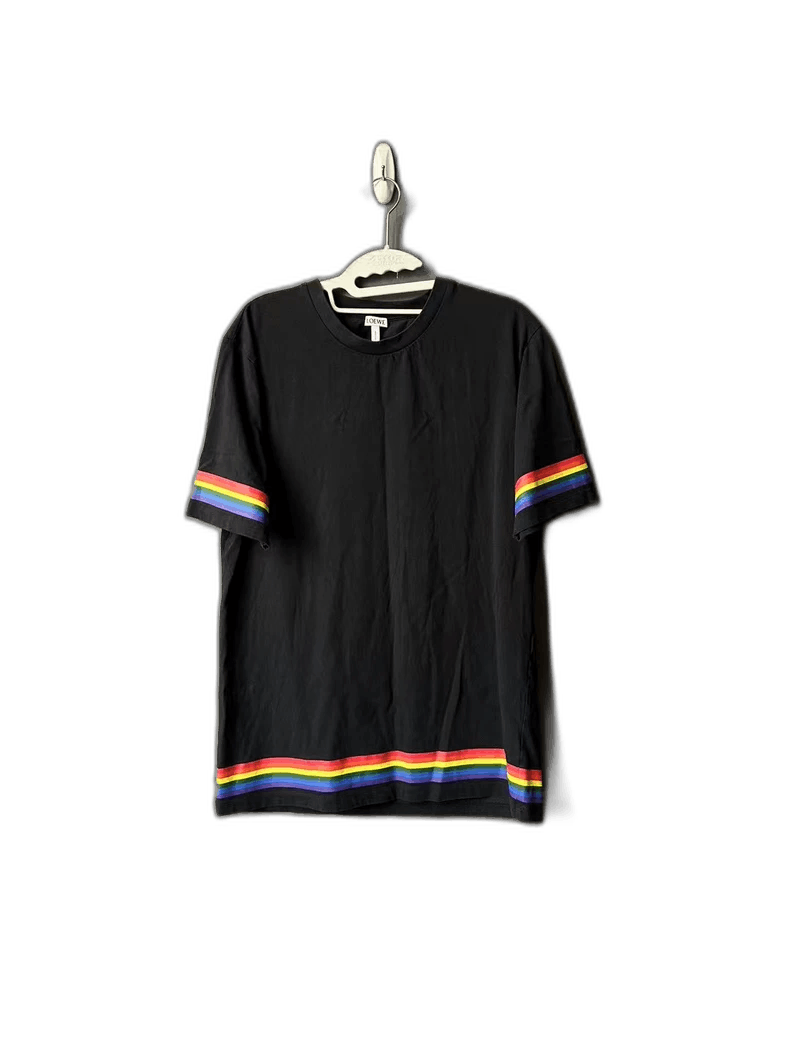 Loewe Colorful Letter Short Sleeve T-Shirt-yf