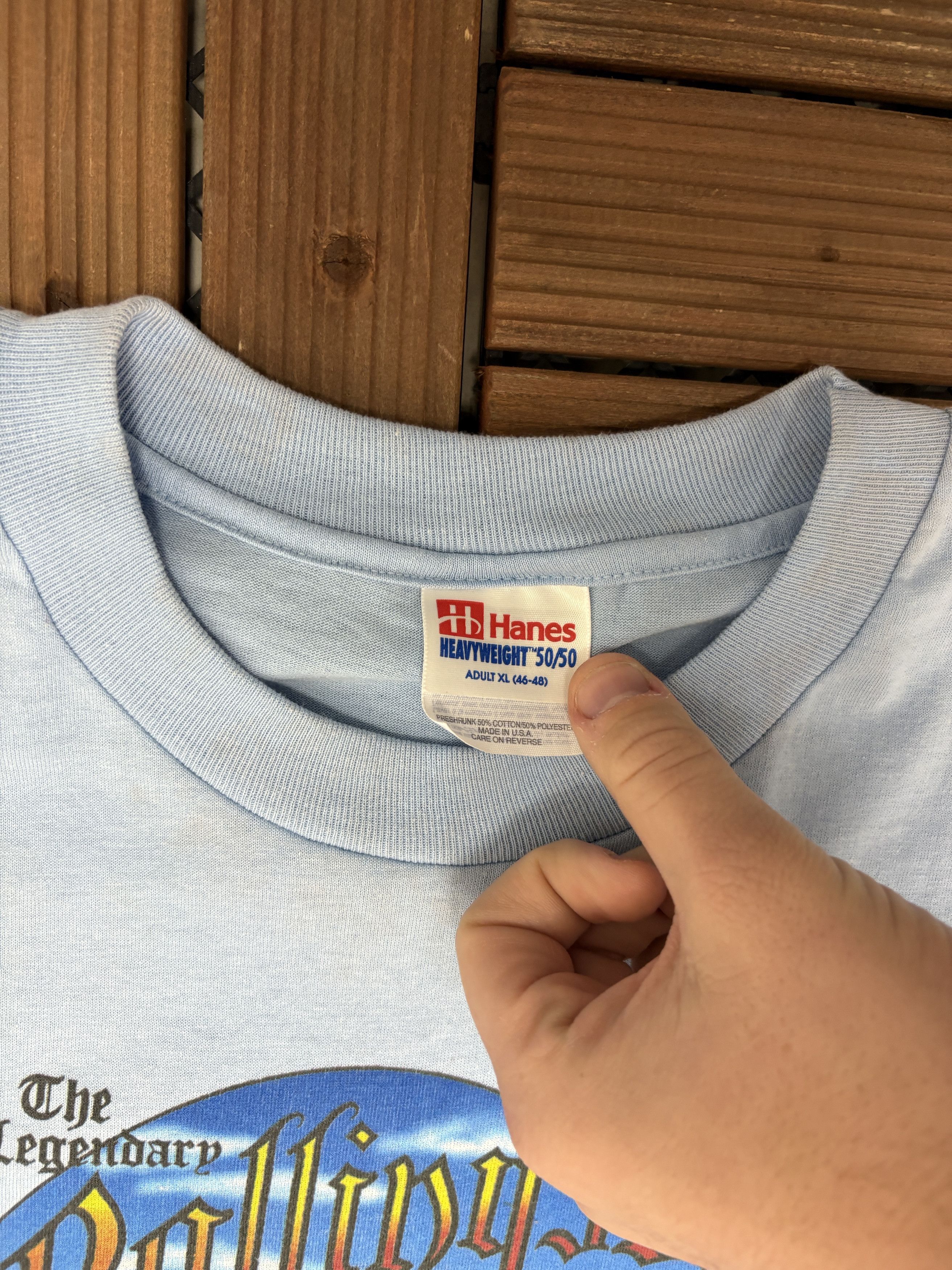 Vintage The Legendary Rolling 50's Vintage Blue T-Shirt Tee Size US XL / EU 56 / 4 - 5 Thumbnail