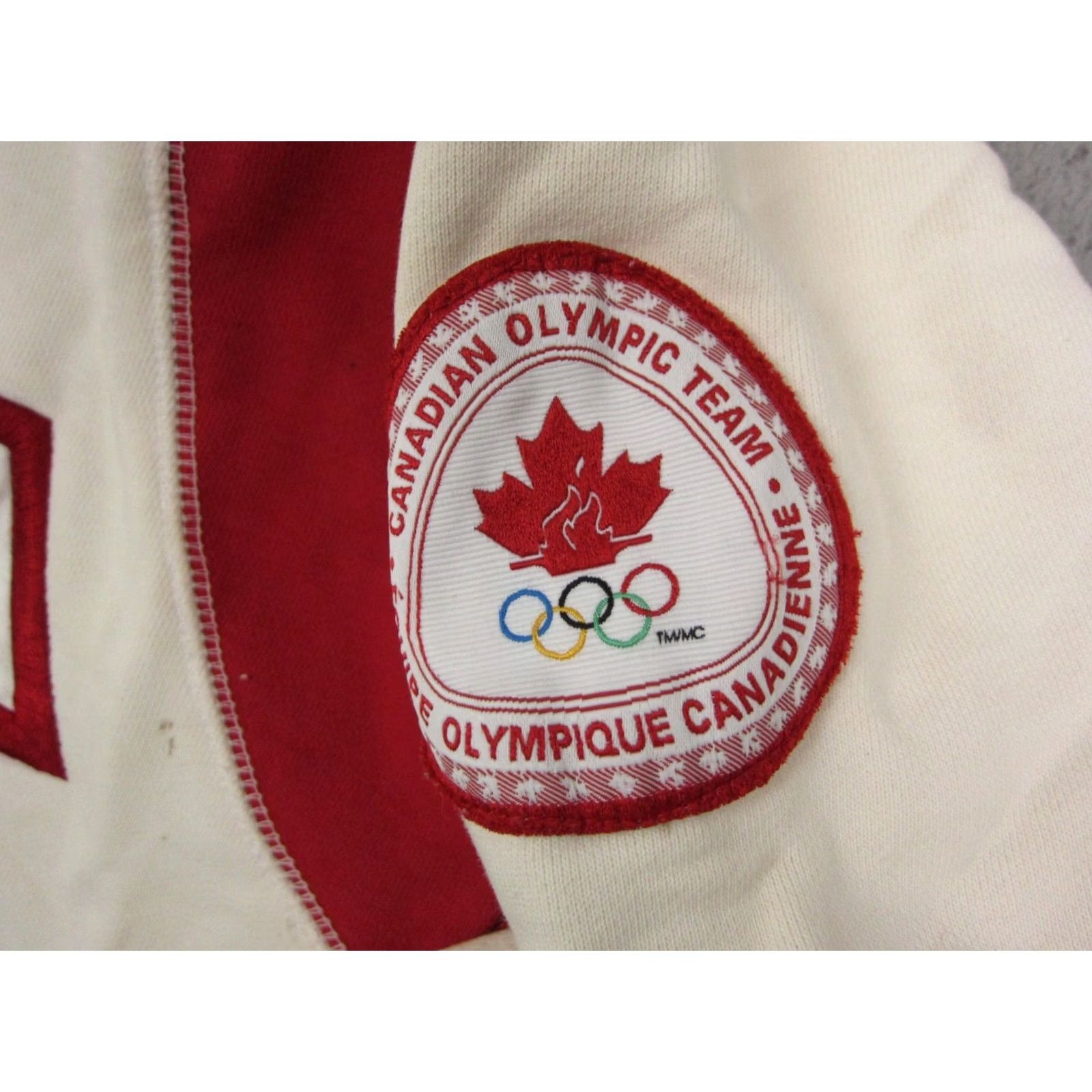Vintage Vintage Canada Olympic Team Hoodie Mens Small Creme Red 1/4 Zip Sweatshirt Size US S / EU 44-46 / 1 - 6 Thumbnail