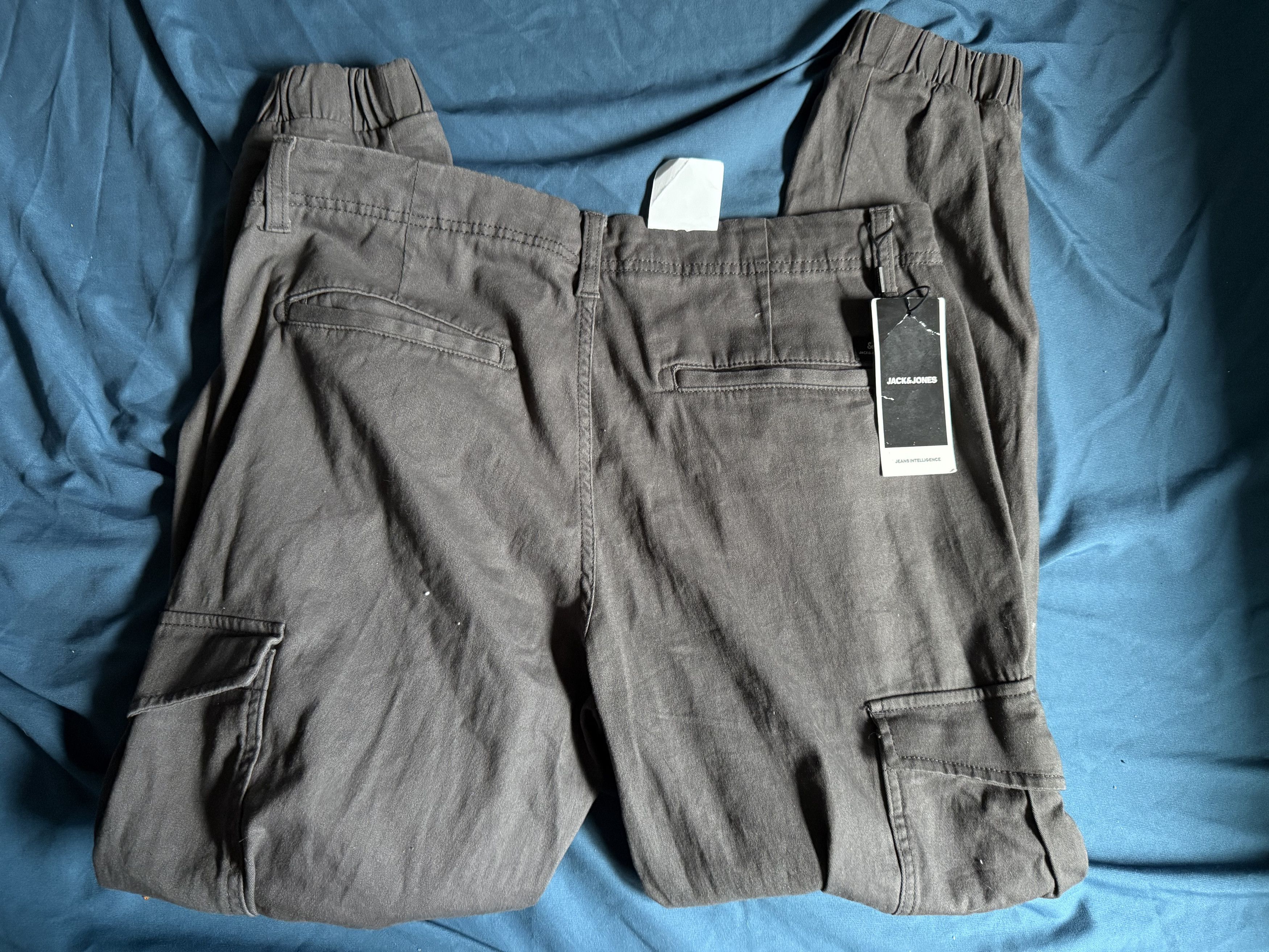 Jack & Jones JACK & JONES Slim Marco Green Cargo Pants Joggers Mens 34x30 Size US 34 / EU 50 - 5 Thumbnail