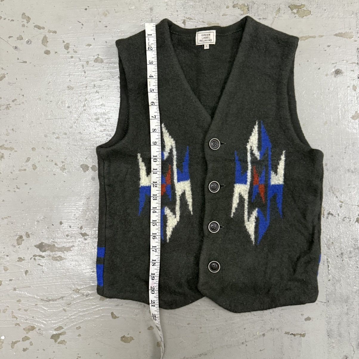 Native Native Green Label Relaxing Chimayo Vintage Woven Vest Size US S / EU 44-46 / 1 - 5 Thumbnail