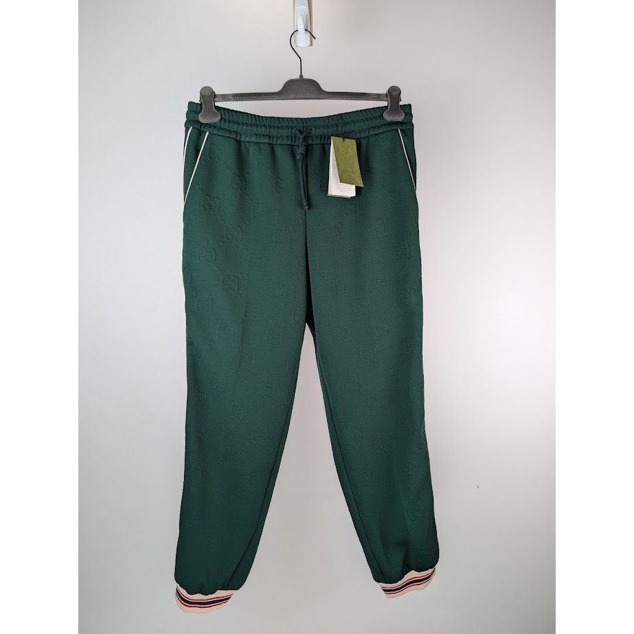 o1rshd1 GG Jacquard Polyester Jersey Jogging Pant Bottle/Mix