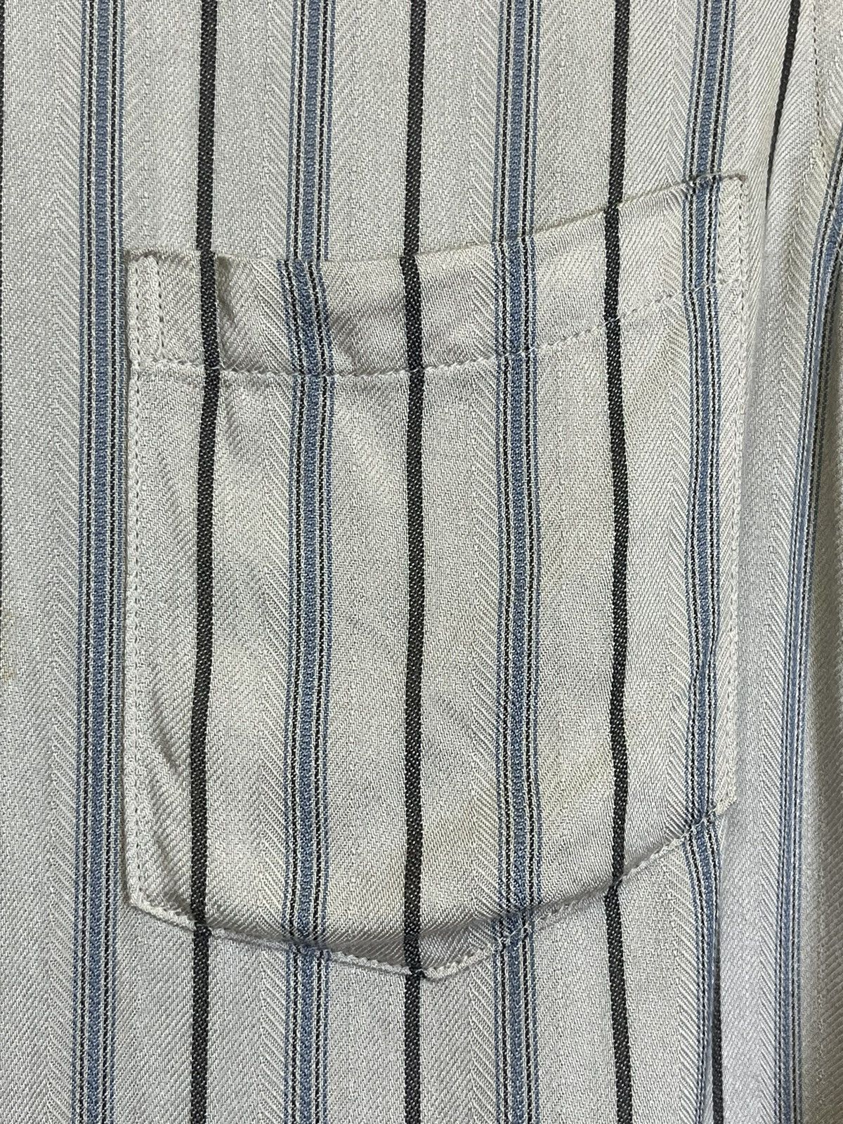 Davit Meursault Japan GRAIL🔥DAVID MEURSAULT JAPAN RAYON STRIPED BUTTON UPS SHIRT Size US M / EU 48-50 / 2 - 4 Thumbnail