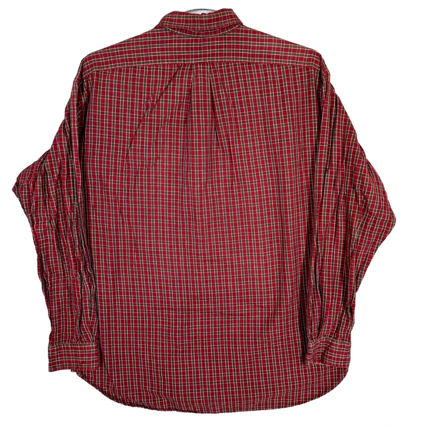 Ralph Lauren Ralph Lauren Blair Button-Down Flannel Shirt Men’s XL Red Plaid 100% Cotton Button Front Vintage No Size US XL / EU 56 / 4 - 2 Thumbnail