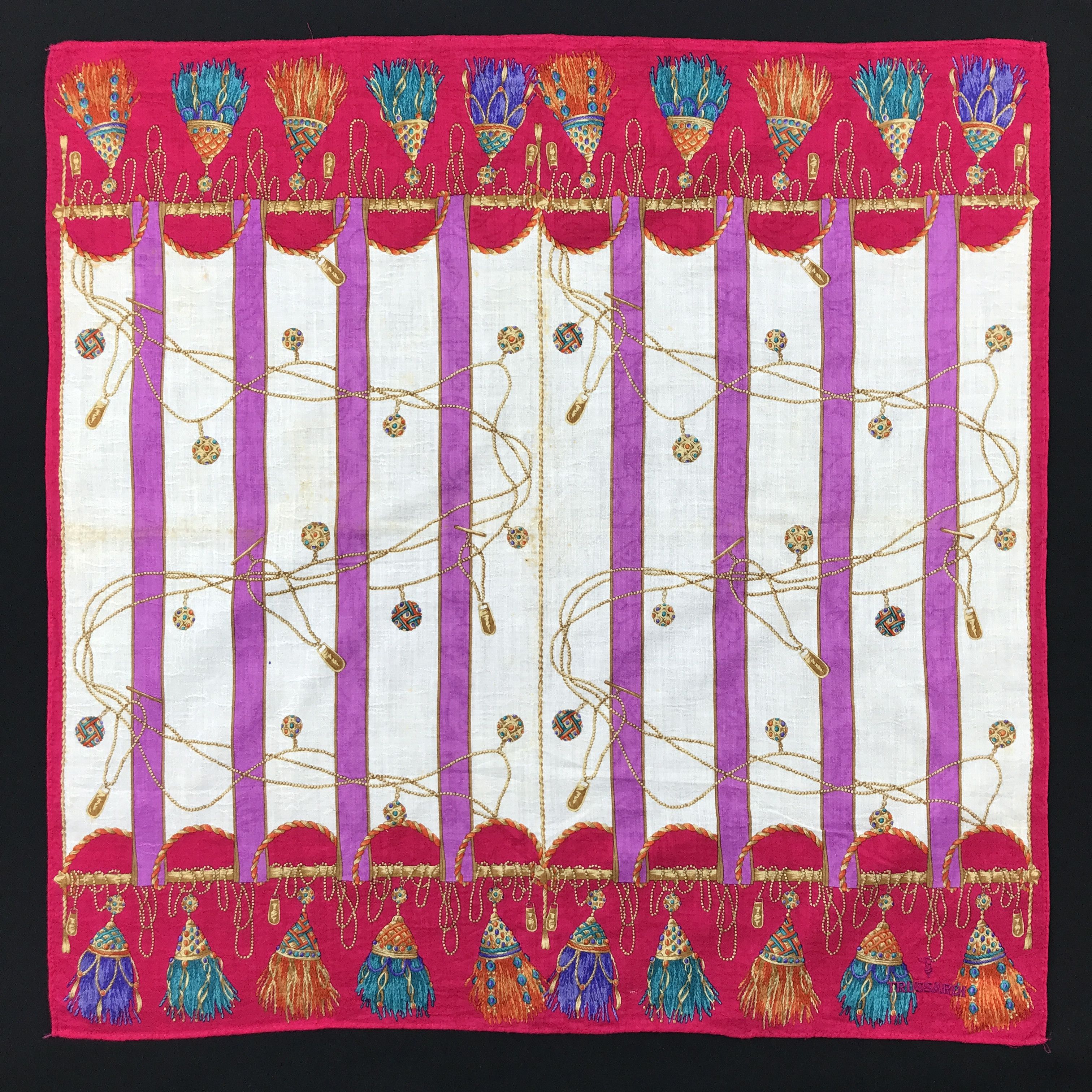 Designer × Trussardi × Vintage Vintage Trussardi Bandana Neckerchief Handkerchief Size ONE SIZE - 1 Thumbnail