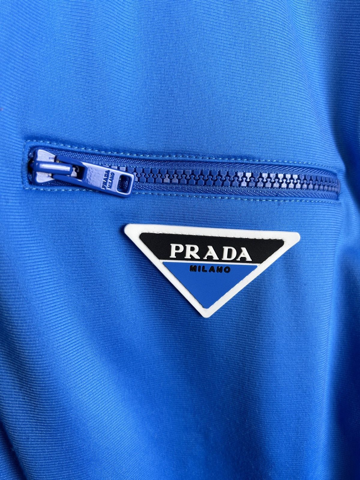 Prada Prada Runproof Technical Fleece Jacket In Blue S19 Size US XL / EU 56 / 4 - 3 Thumbnail