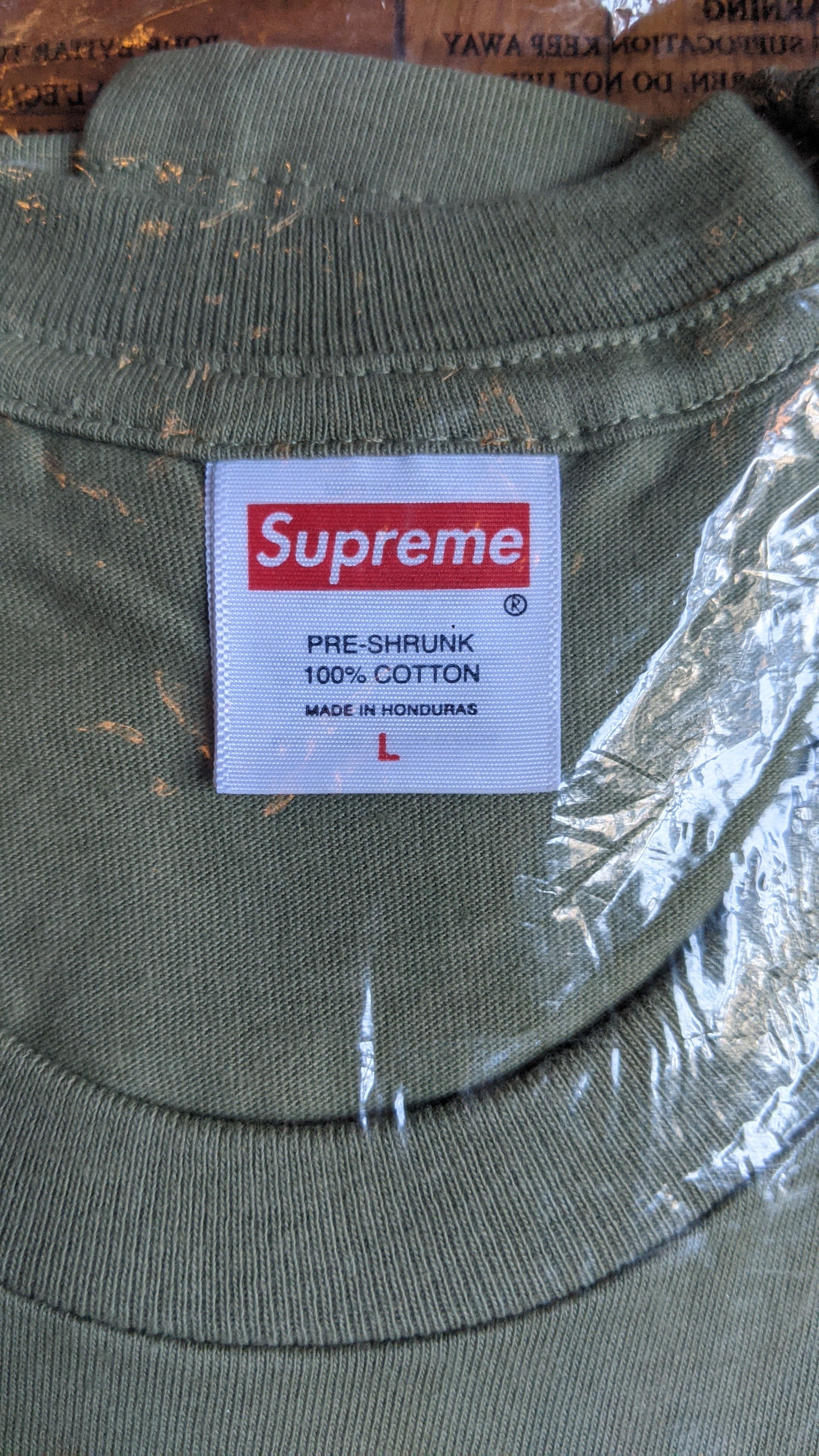 Supreme × Thrasher Supreme X Thrasher Back Tail Tee Olive Large Size US L / EU 52-54 / 3 - 3 Thumbnail