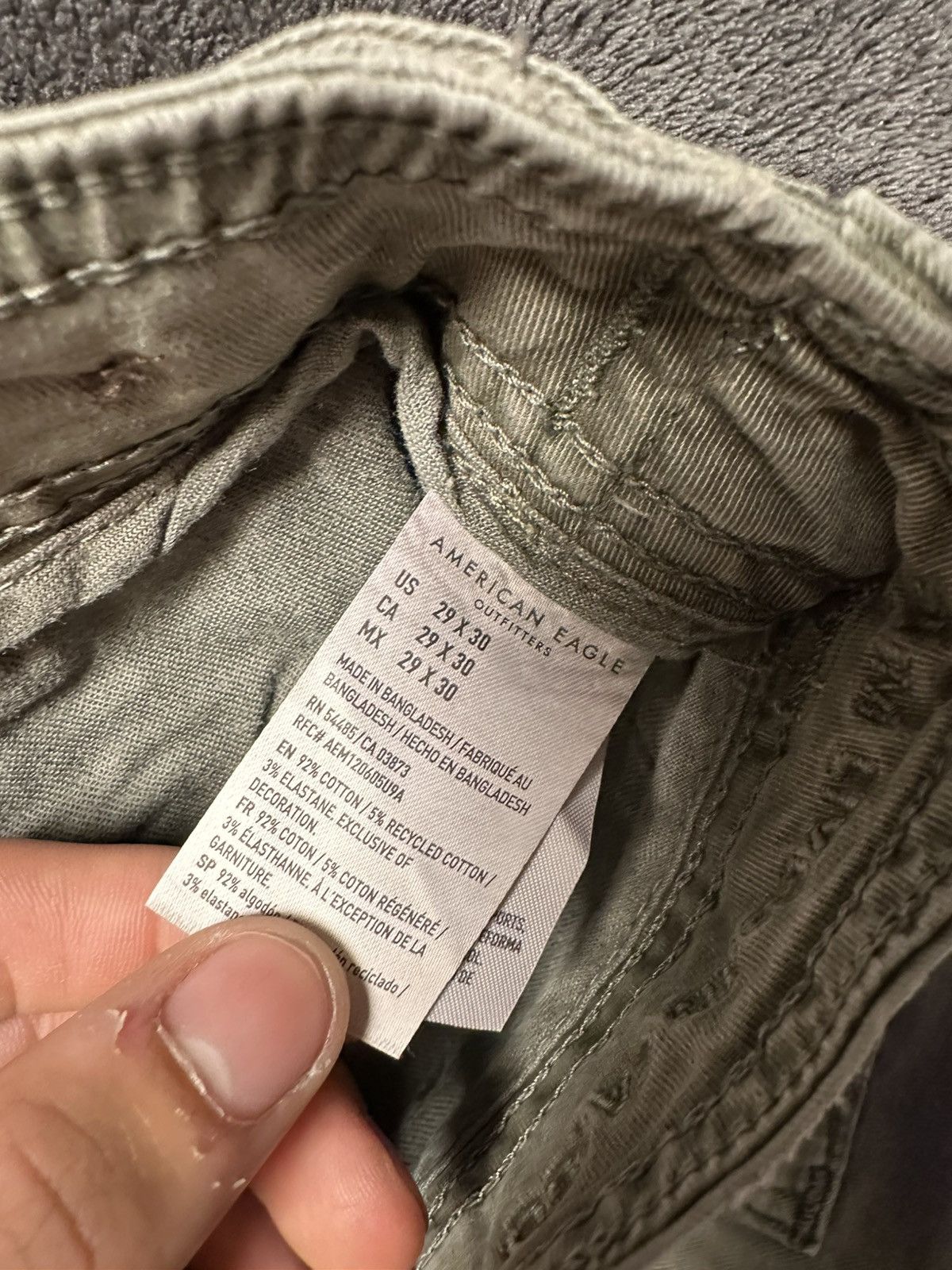 American Eagle Outfitters Military green American eagle cargo pants Size US 29 - 4 Thumbnail