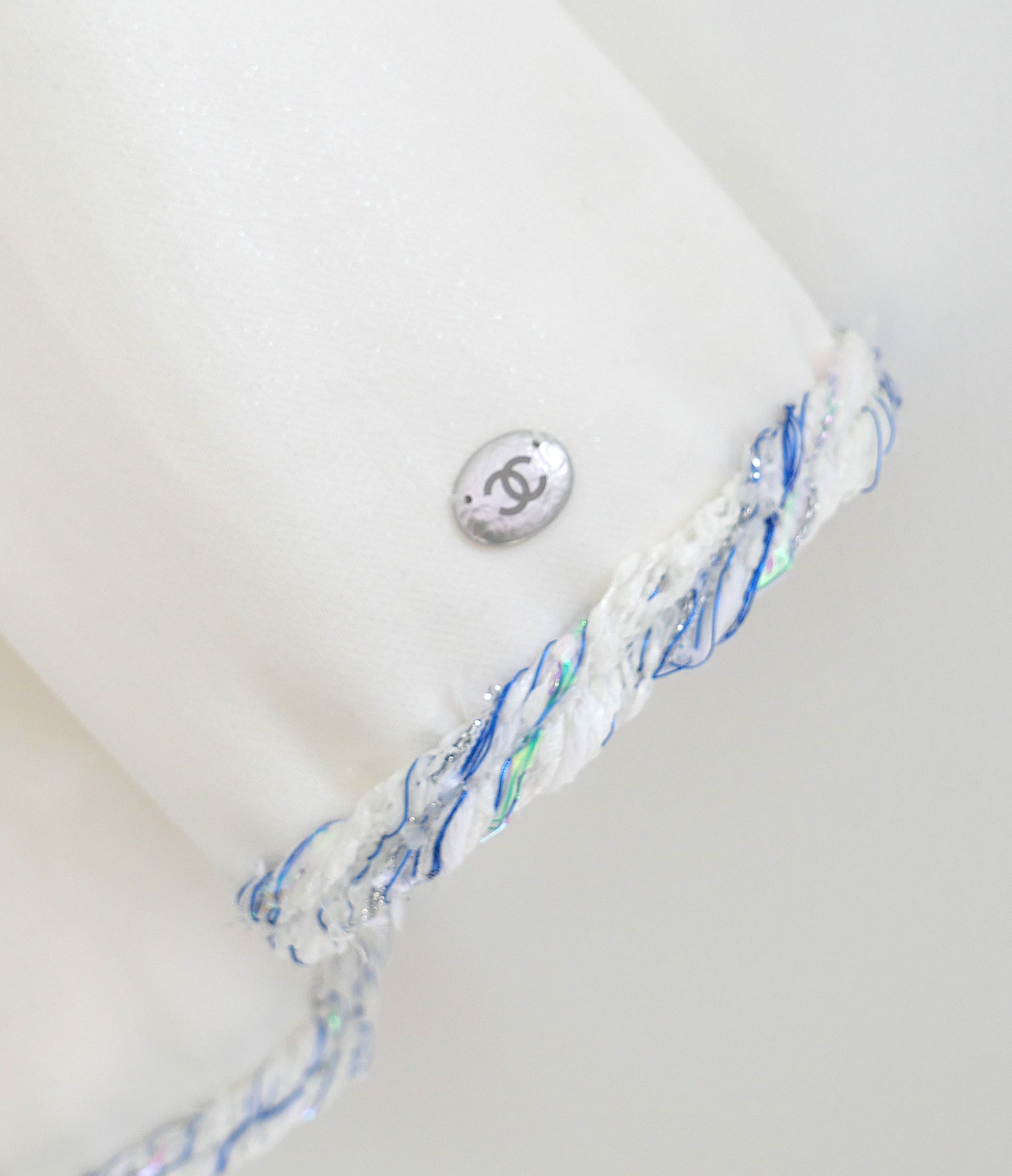 Chanel Chanel Spring 2018 Iridescent Cotton Tweed Trim Jacket 18P Size S / US 4 / IT 40 - 4 Thumbnail