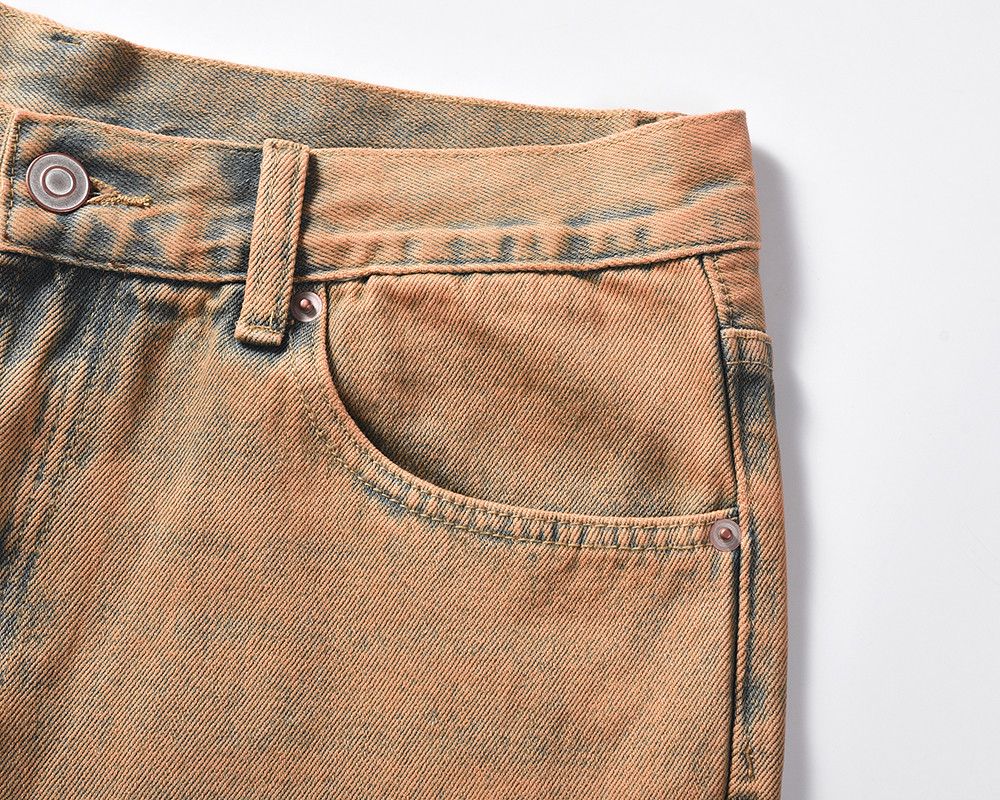 Vintage Yellow Mud straight Cut Jeans Size US 30 / EU 46 - 7 Thumbnail