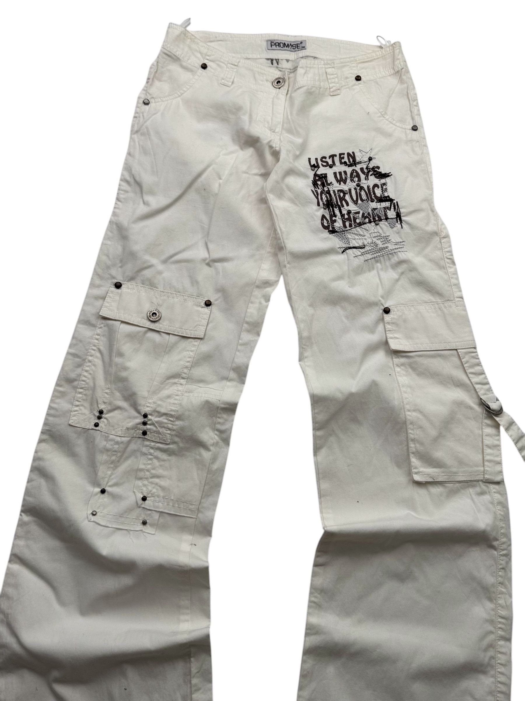 Japanese Brand Y2K Cargo Pants W27(V9) Size 25" / US 0 / IT 36 - 2 Thumbnail