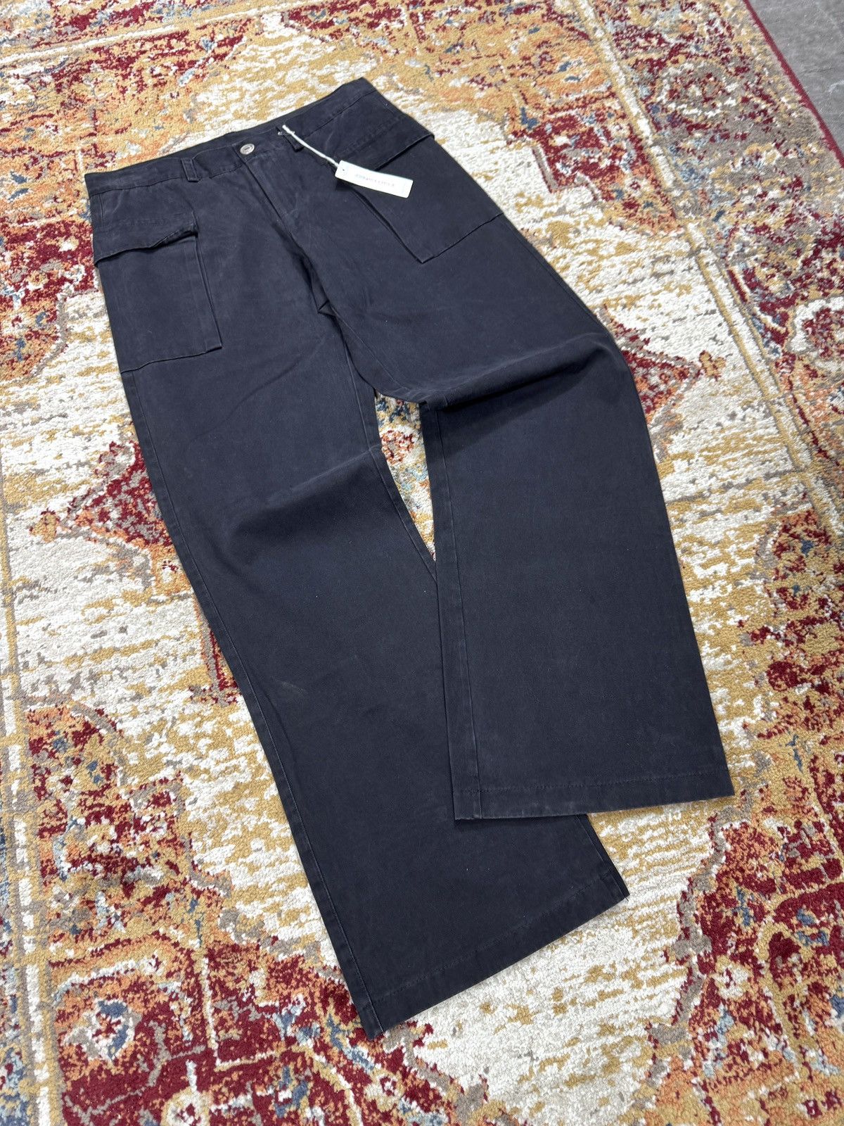 Japanese Brand ᶠᵃⁿᶜʸᵍᵘʸ BNWT 90s Flared Denim Jeans Pants Bootcut Y2K Size US 30 / EU 46 - 1 Thumbnail