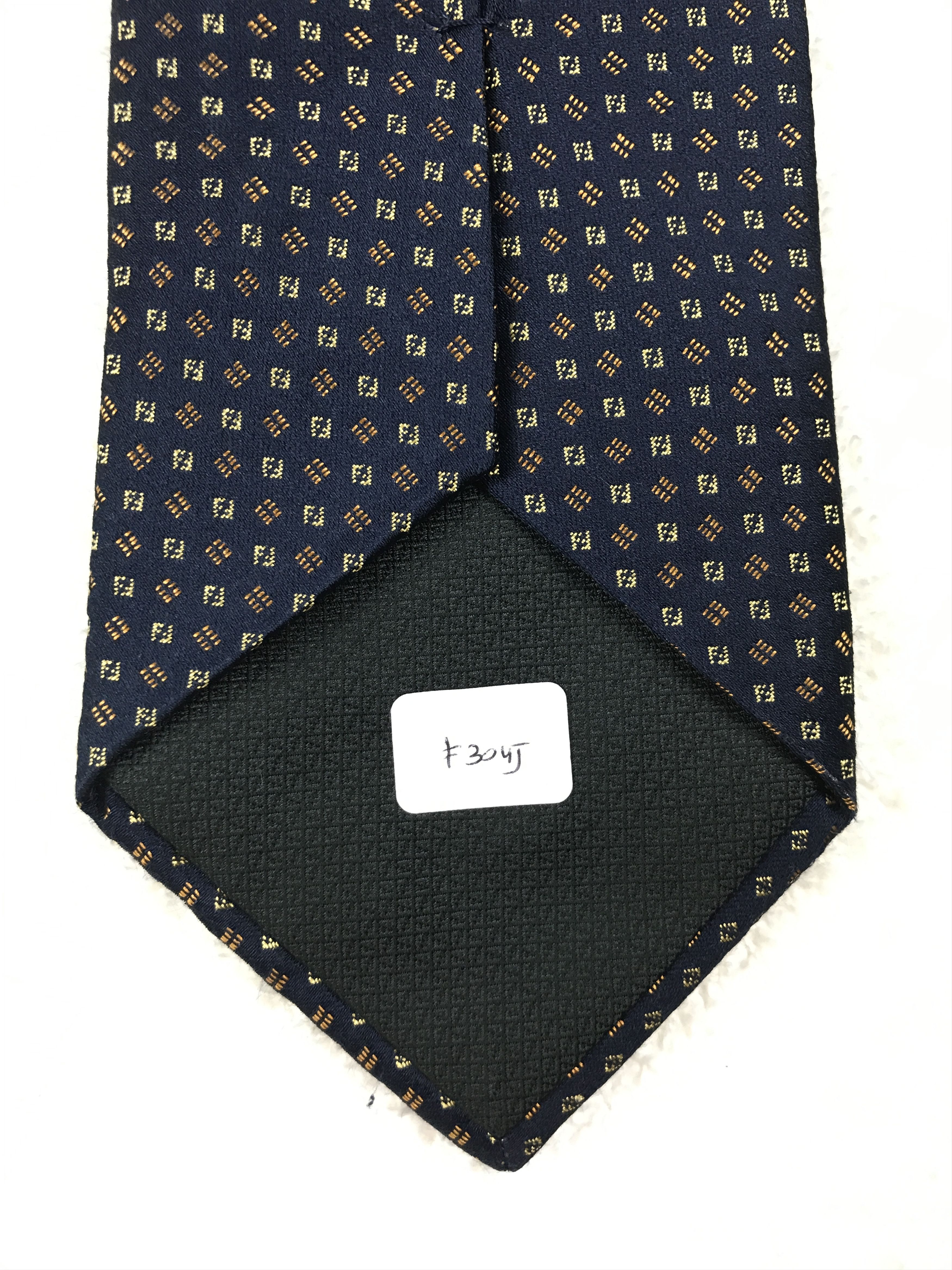 Fendi Vintage Fendi Monogram Silk Necktie Size ONE SIZE - 9 Thumbnail