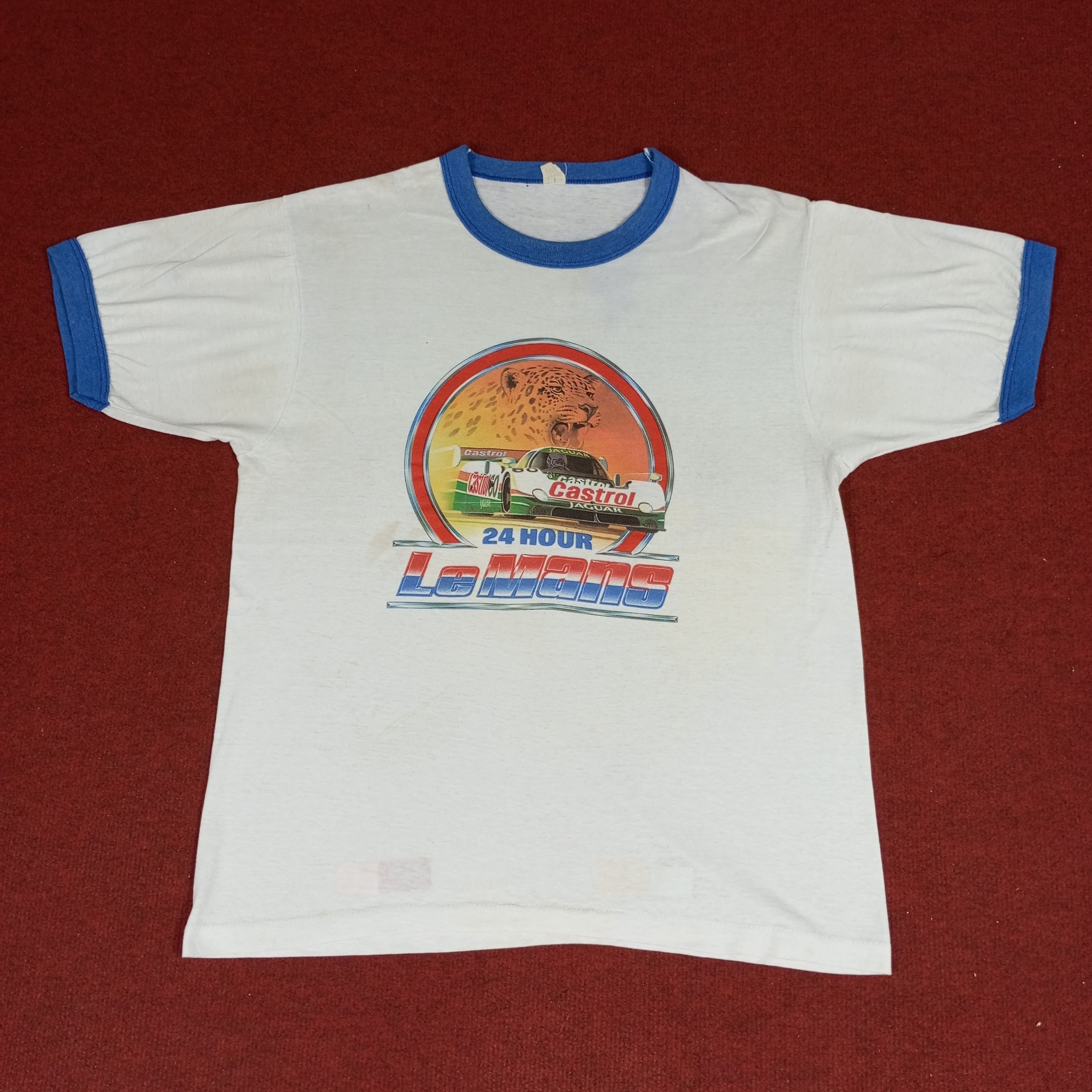 Vintage Castrol Racing Jaguar 24 Hour Le Mans Vintage Tshirt Size US M / EU 48-50 / 2 - 1 Thumbnail
