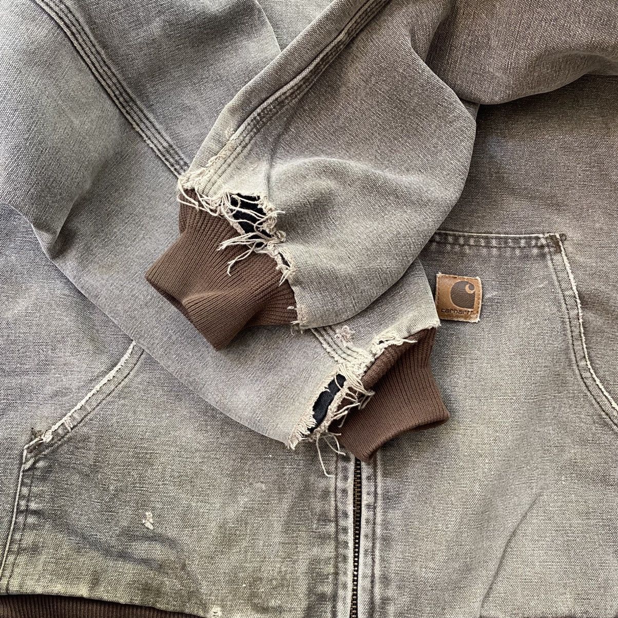 Carhartt Vintage Carhartt Faded Brown Active Hooded Jacket Size US L / EU 52-54 / 3 - 8 Thumbnail