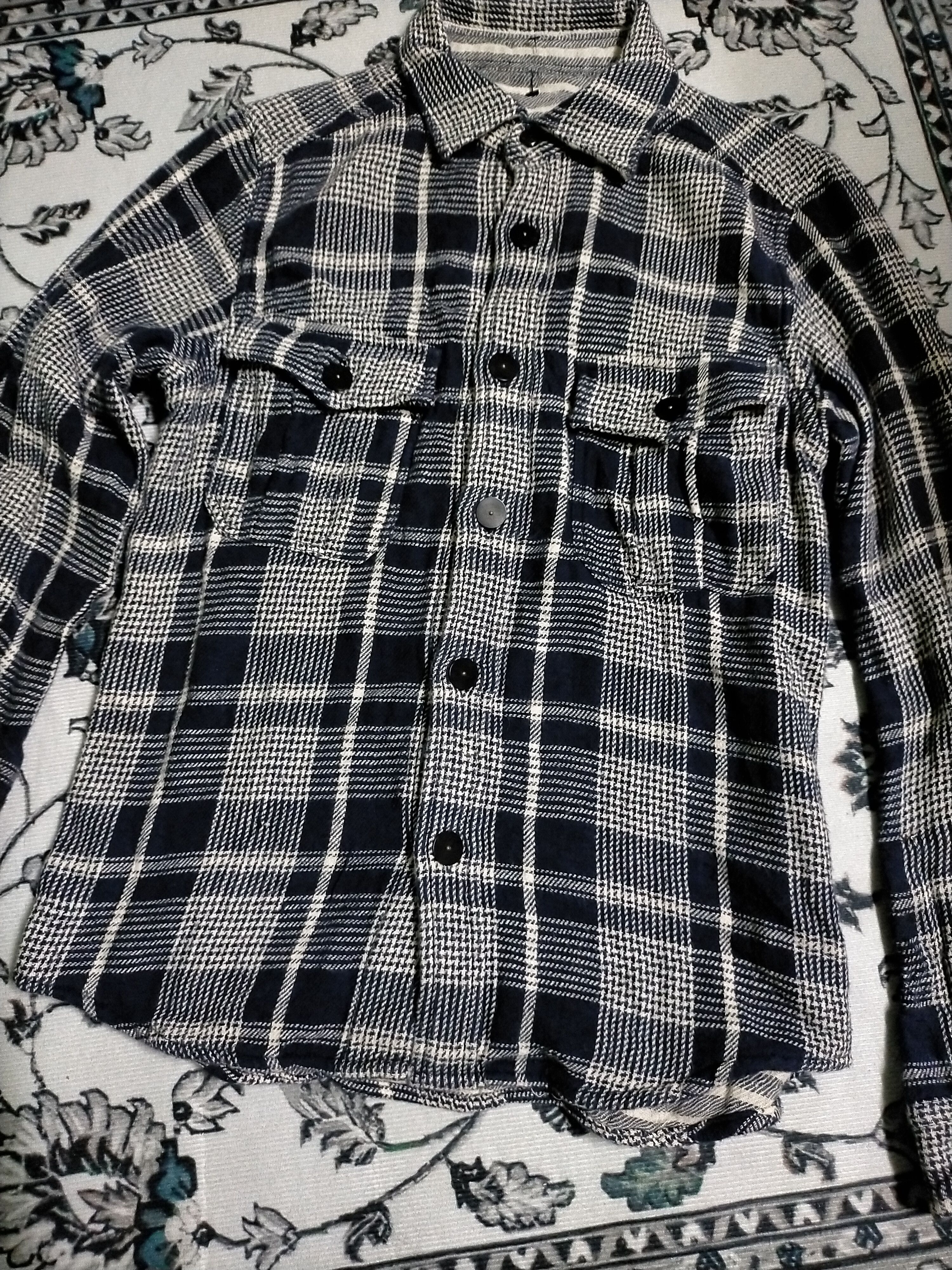 Nigel Cabourn Rare Nigel Cabourn Flannel Shirt Size US S / EU 44-46 / 1 - 2 Thumbnail