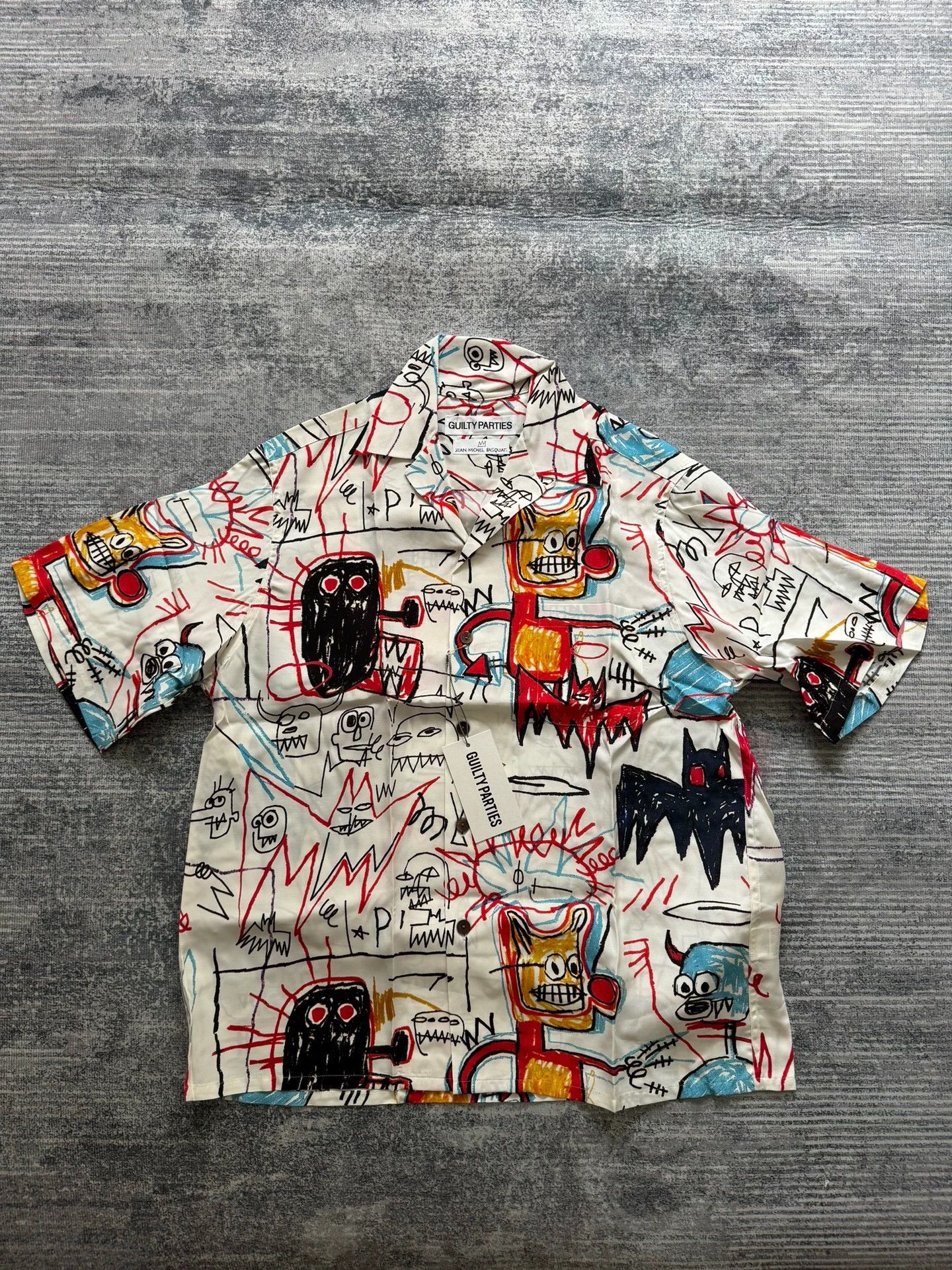 WACKO MARIA BASQUIAT Short Sleeve Hawaiian Shirt S