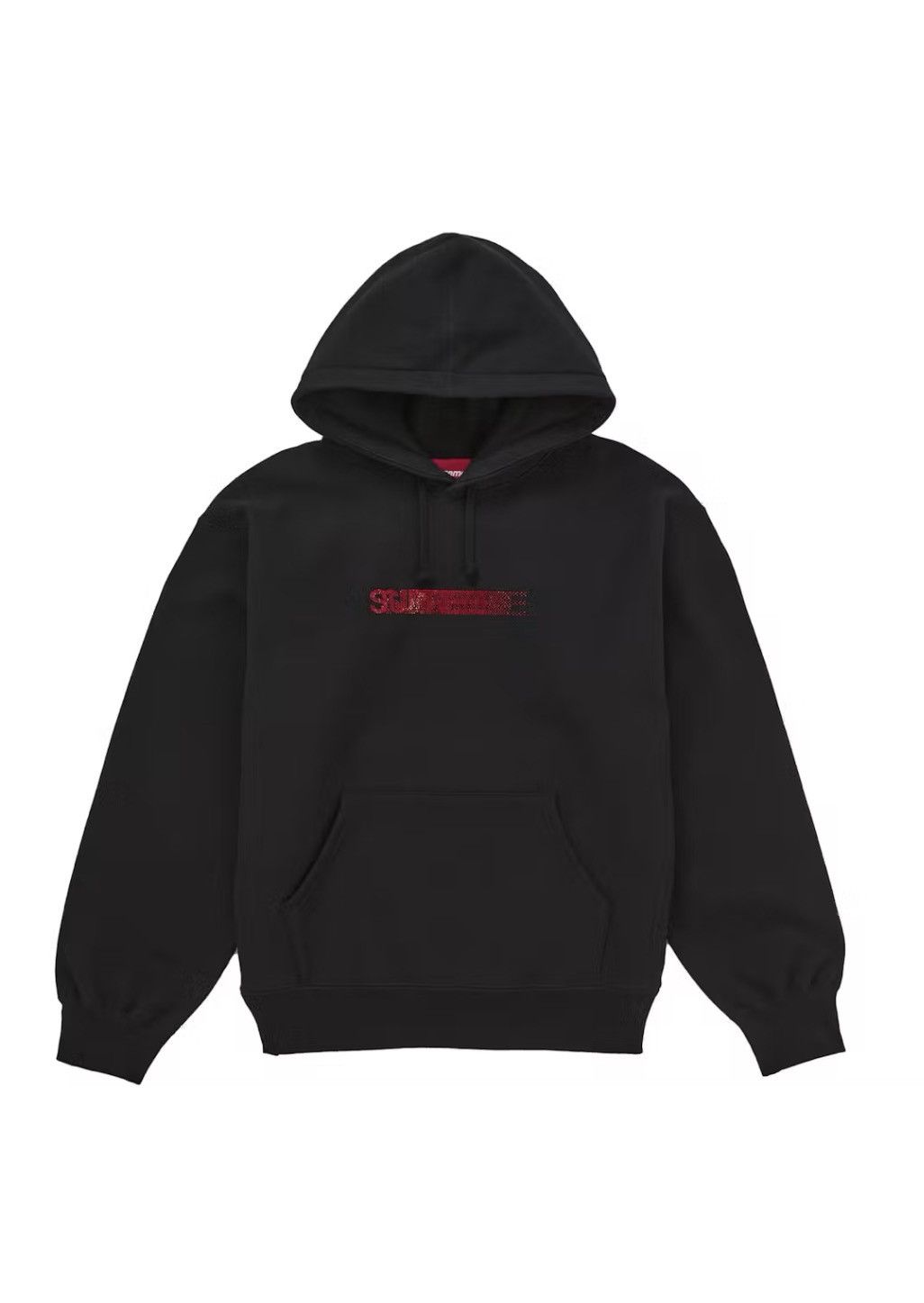 Supreme Supreme Big Logo Jacquard Hooded Sweatshirt Black size M