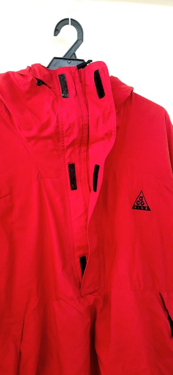 Nike × Nike ACG Hoodie Vintage Nike ACG Jacket Windbreaker Chilli RED Size US L / EU 52-54 / 3 - 5 Thumbnail