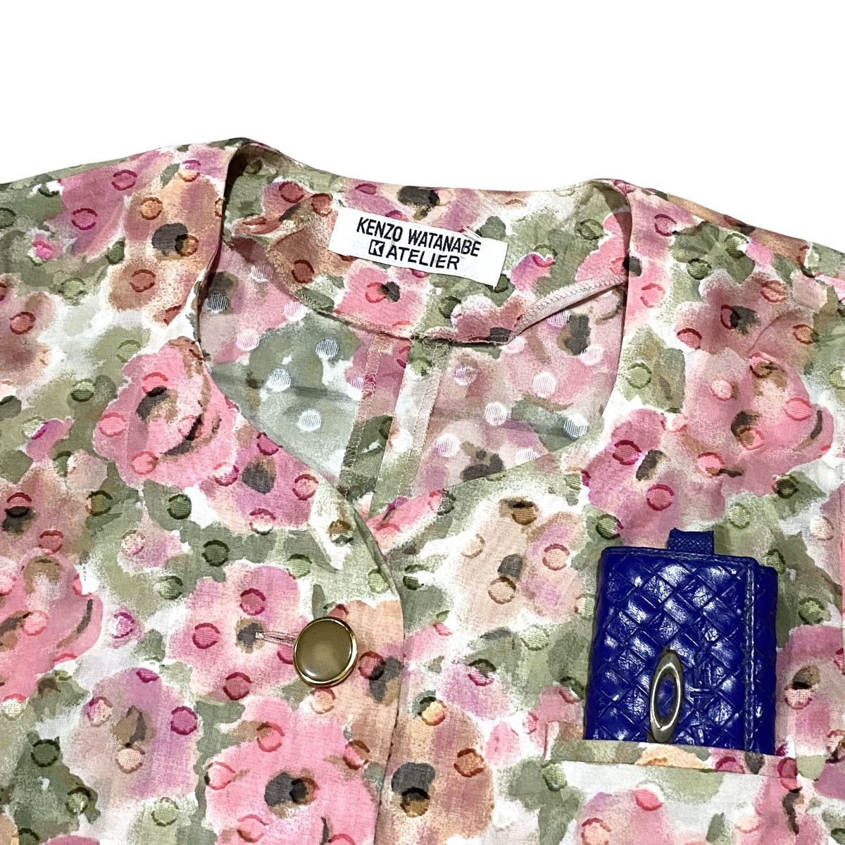 Japanese Brand × Vintage 🔥RARE🔥 Kenzo watanabe floral mesh Size S / US 4 / IT 40 - 4 Thumbnail