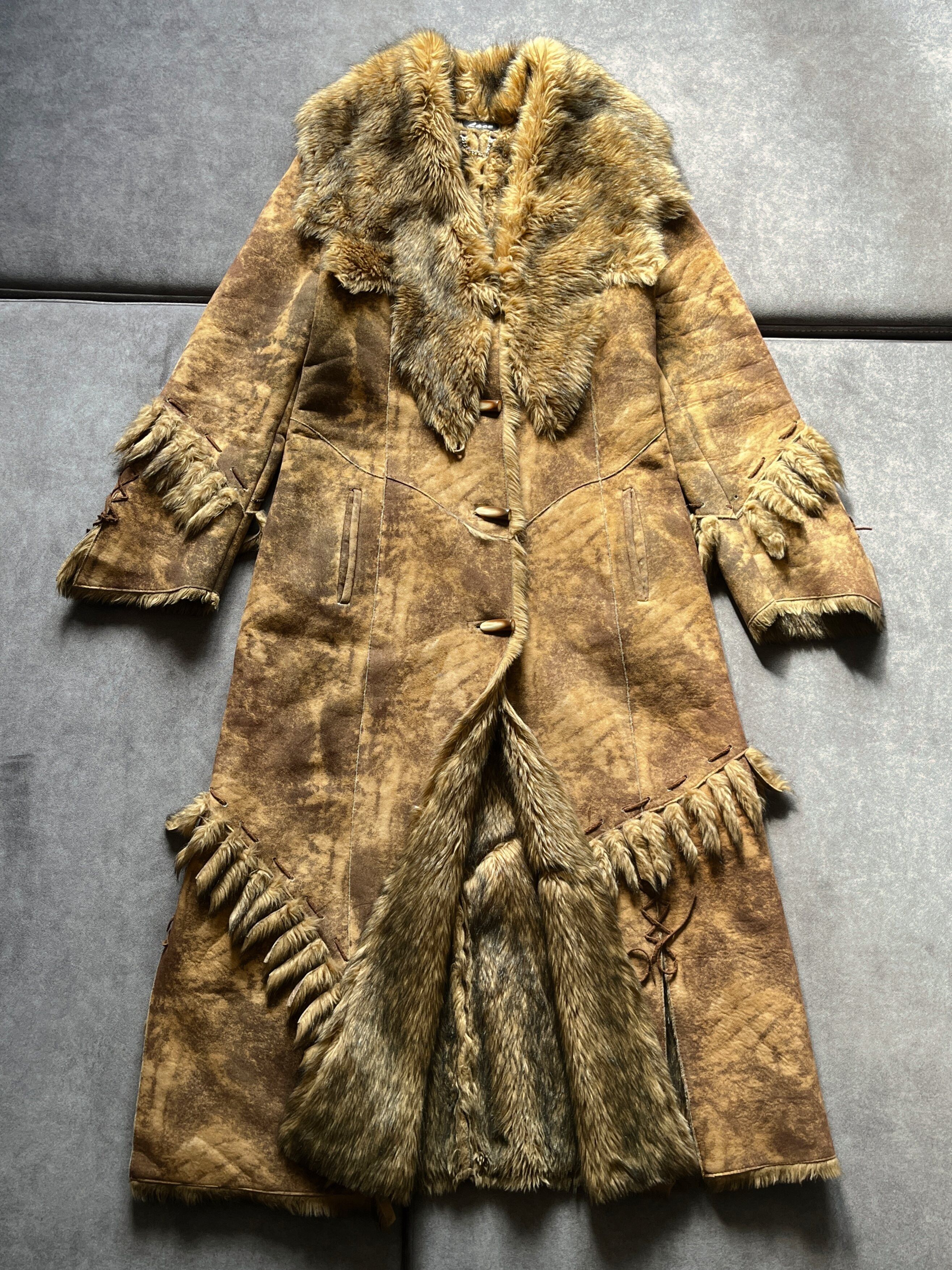 image of Archival Clothing x Avant Garde Vintage Sheepskin Shearling Jacket Coat 90's Y2K, Men's (Size Mediu