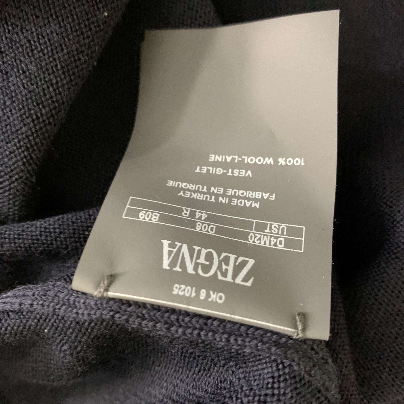 Other ZEGNA UNIFORM Size XL Navy Knit Wool Ribbed Vest Size US XL / EU 56 / 4 - 6 Thumbnail