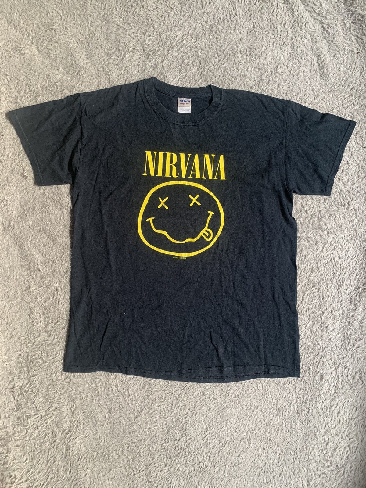 Band Tees Vintage 00s Y2k Nirvana Smile Reprint 1992 Tee Grunge Erd Size US L / EU 52-54 / 3 - 1 Thumbnail
