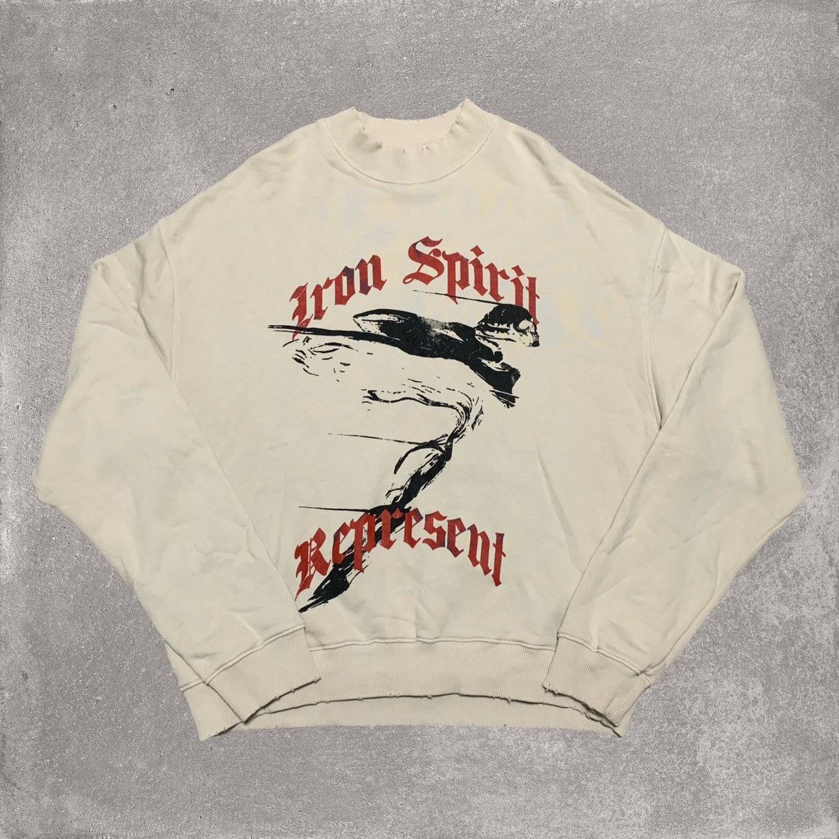 Represent Clo. Represent Small Iron Spirit Vintage White Sweatshirt Size US S / EU 44-46 / 1 - 1 Thumbnail