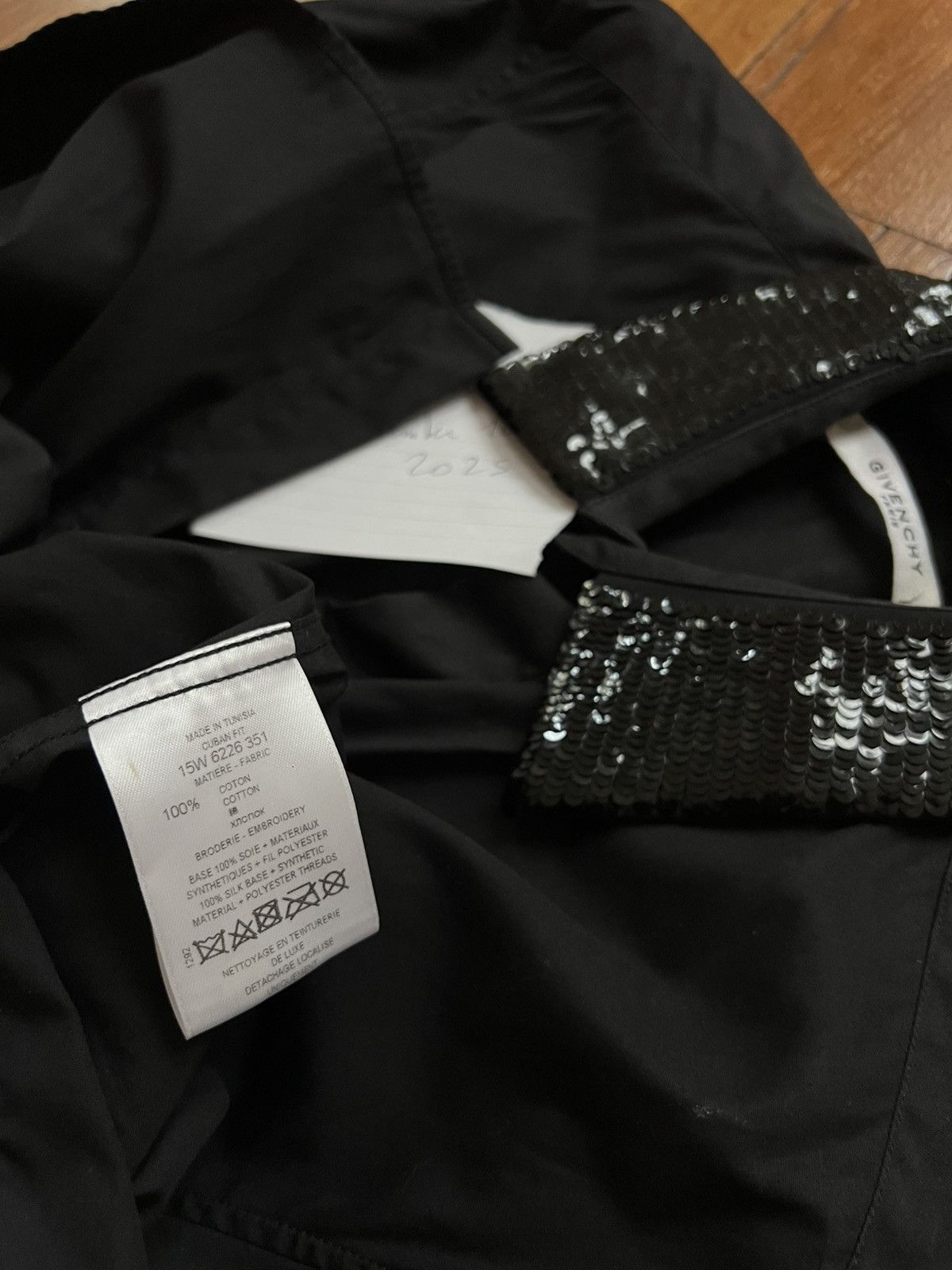 Givenchy Givenchy Sequins Black Shirt Size US XS / EU 42 / 0 - 7 Thumbnail