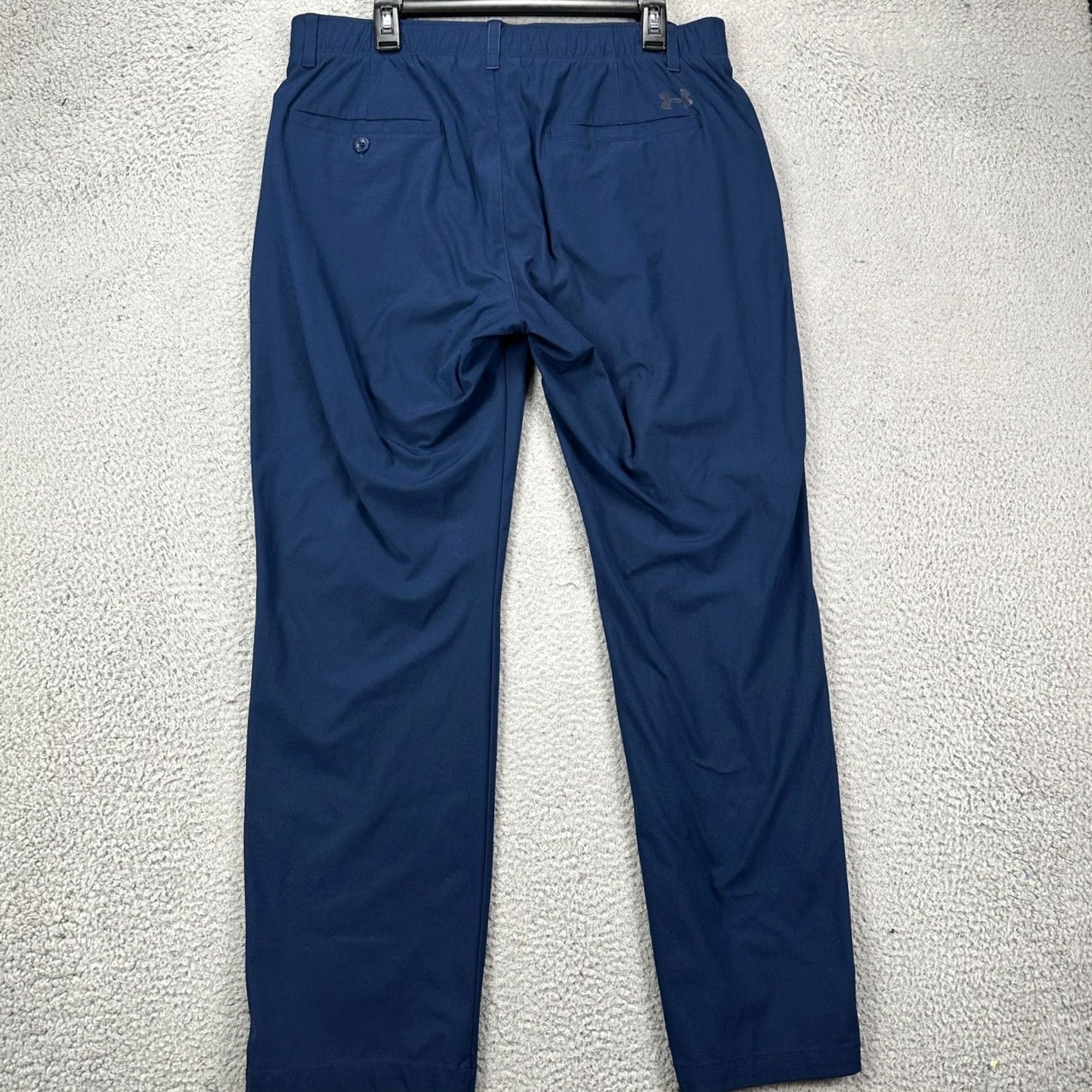 Under Armour Under Armour Golf Pants Chino Mens 36X32 Blue Flat Front Pockets Straight Leg Size US 36 / EU 52 - 2 Thumbnail