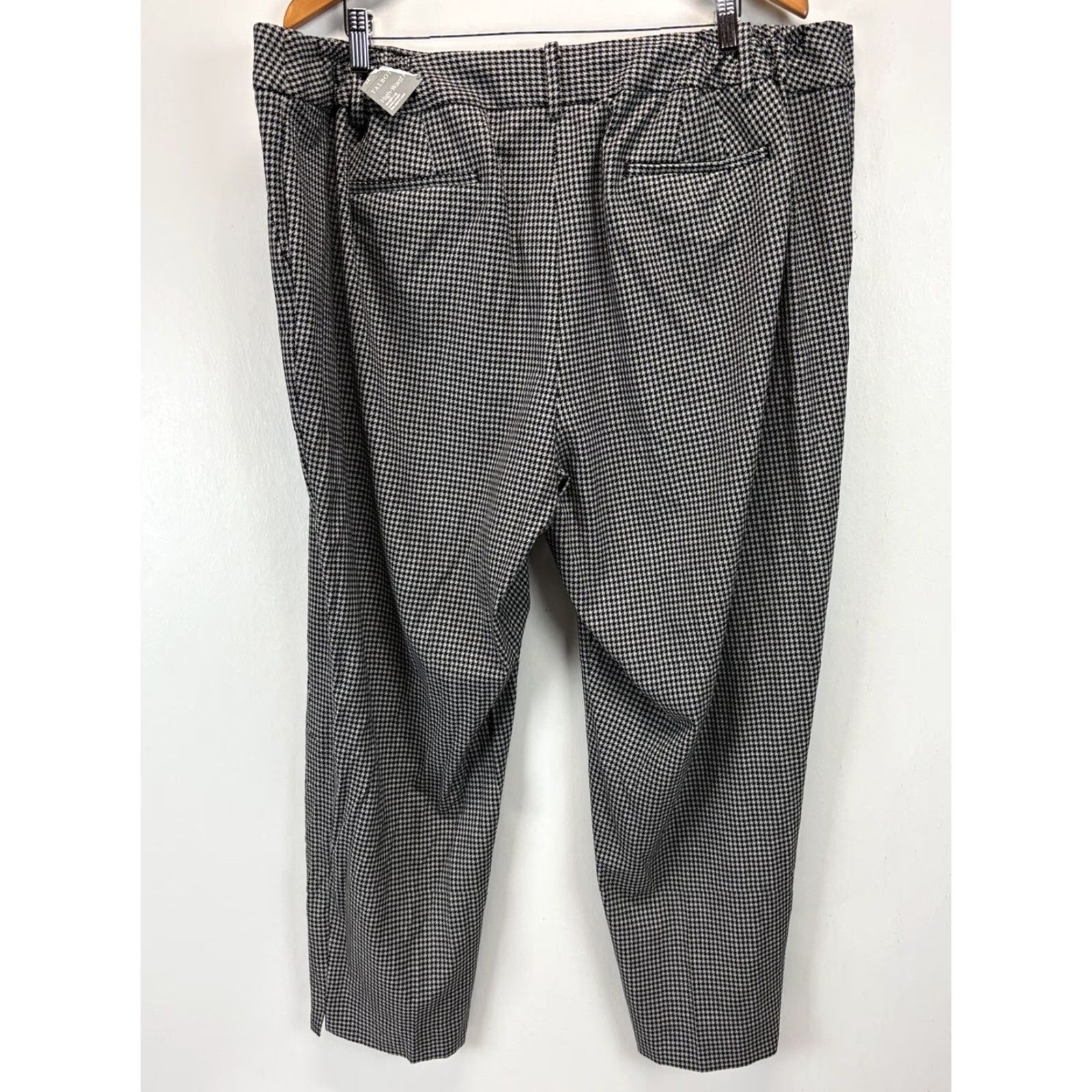 Talbots Talbots High Waist Hampshire Ankle Pants 22W Plus Houndstooth Stretch Size 40" / US 18 - 3 Thumbnail