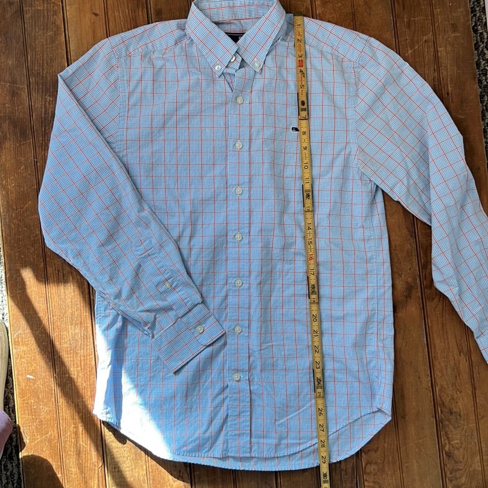 Vineyard Vines Mens vineyard vines slim fit whale shirt blue plaid size sm Size US S / EU 44-46 / 1 - 4 Thumbnail