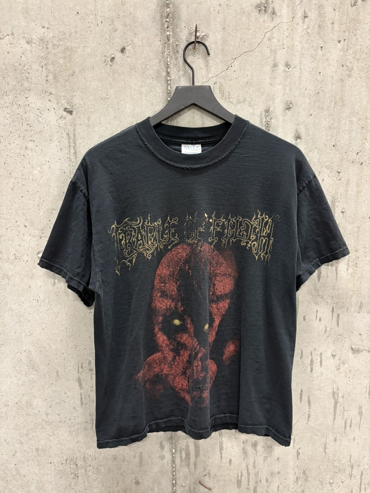 Band Tees Vintage Cradle Of Filth Shirt Faded Distressed Grunge Band Size US L / EU 52-54 / 3 - 1 Thumbnail