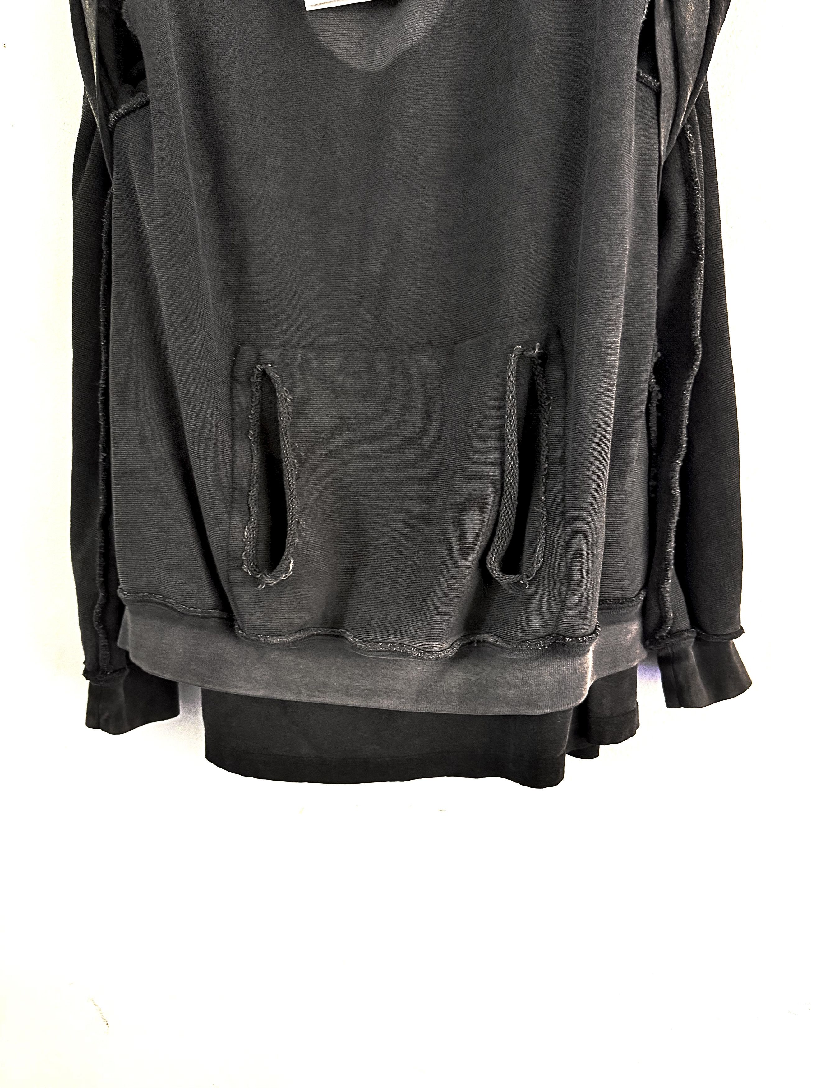Alexander Wang Oversize Triple Layer Sweatshirt Hooded Distressed Size US S / EU 44-46 / 1 - 9 Thumbnail