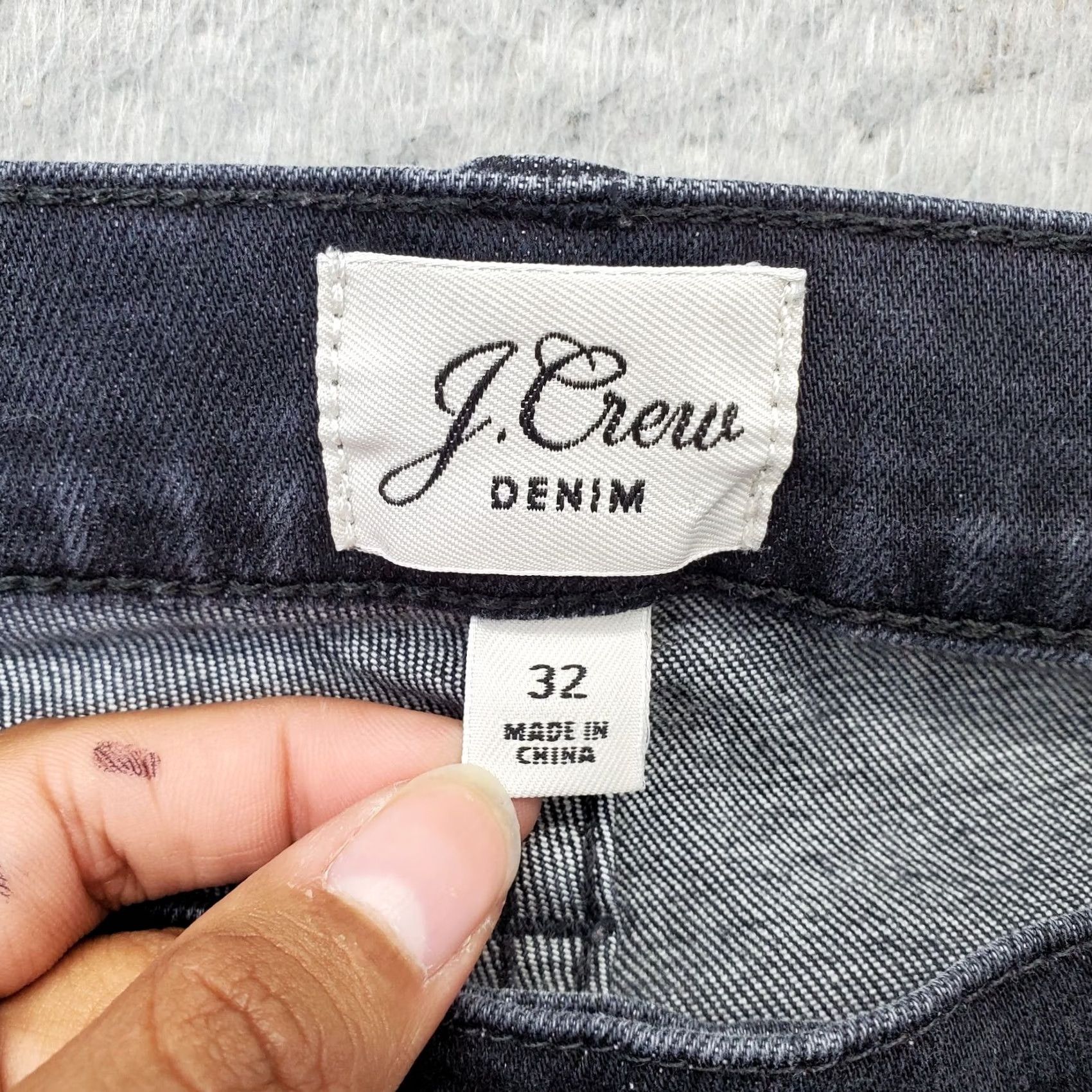 J.Crew J.CREW Bootcut Jeans Womens Size 32 Black Denim Cotton Frayed Hem 4-Button Fly Size 24" / US 00 / IT 34 - 4 Thumbnail
