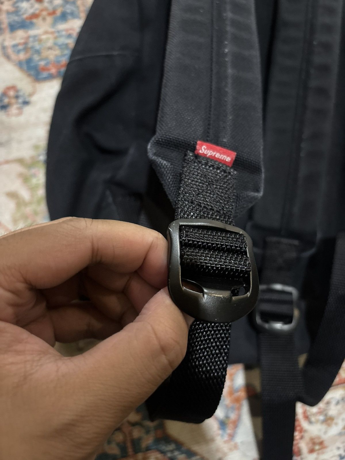 Supreme Backpack Supreme Canvas Logo Box Size ONE SIZE - 5 Thumbnail
