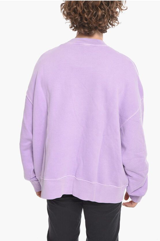 Palm Angels o1y0325 Logo Crewneck Sweatshirt in Purple Size US M / EU 48-50 / 2 - 3 Thumbnail