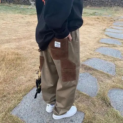 Designer × Vintage Loose casual trousers Instagram style wide legs Y2K Size US 32 / EU 48 - 1 Thumbnail