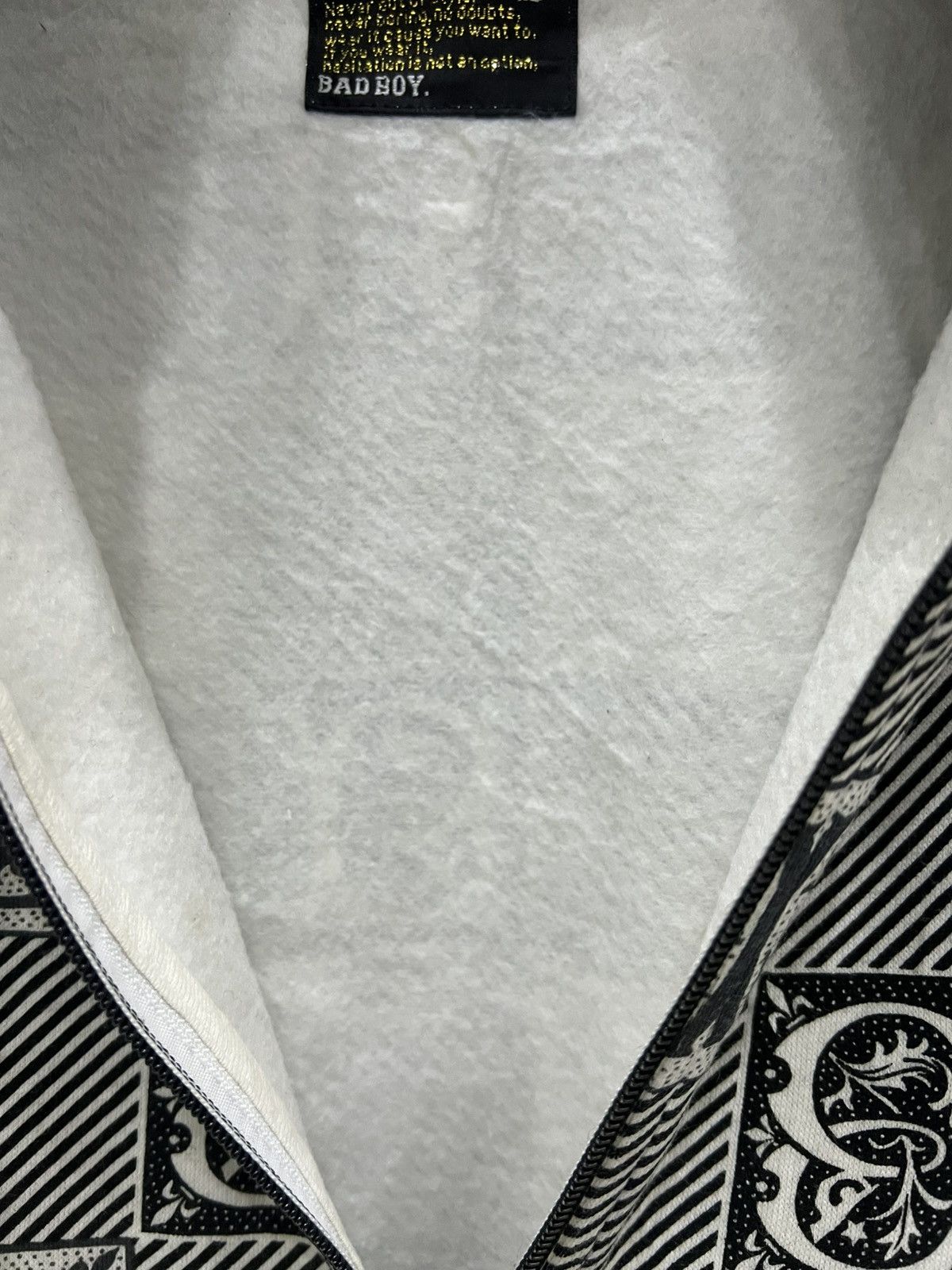 Japanese Brand BADBOY Full Printed Adjustable Hooded Full Zipper Sweatshirt Size US L / EU 52-54 / 3 - 9 Thumbnail