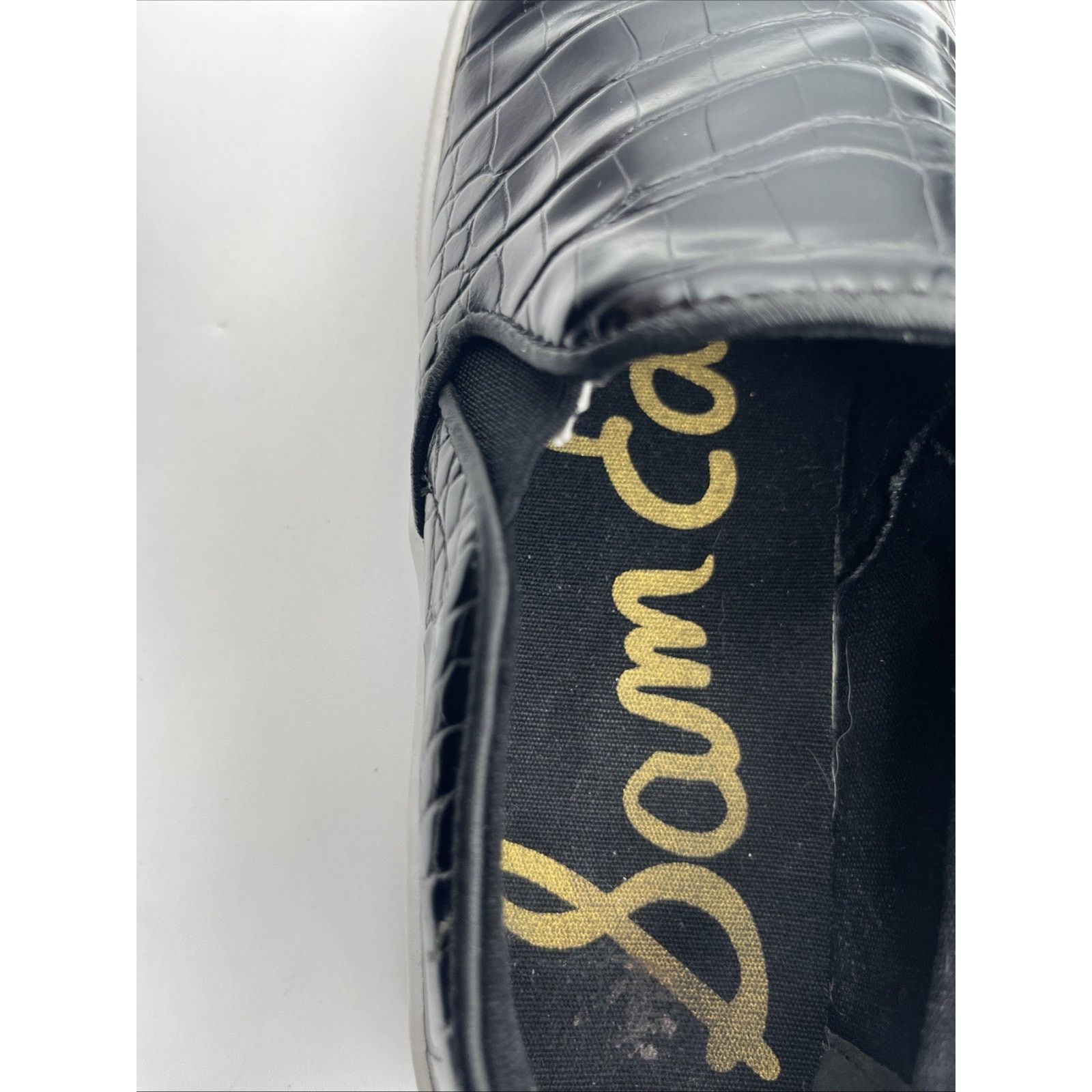 Sam Edelman Sam Edelman Sneakers Women's Size 6M Black Faux Leather Size US 6 / IT 36 - 14 Thumbnail