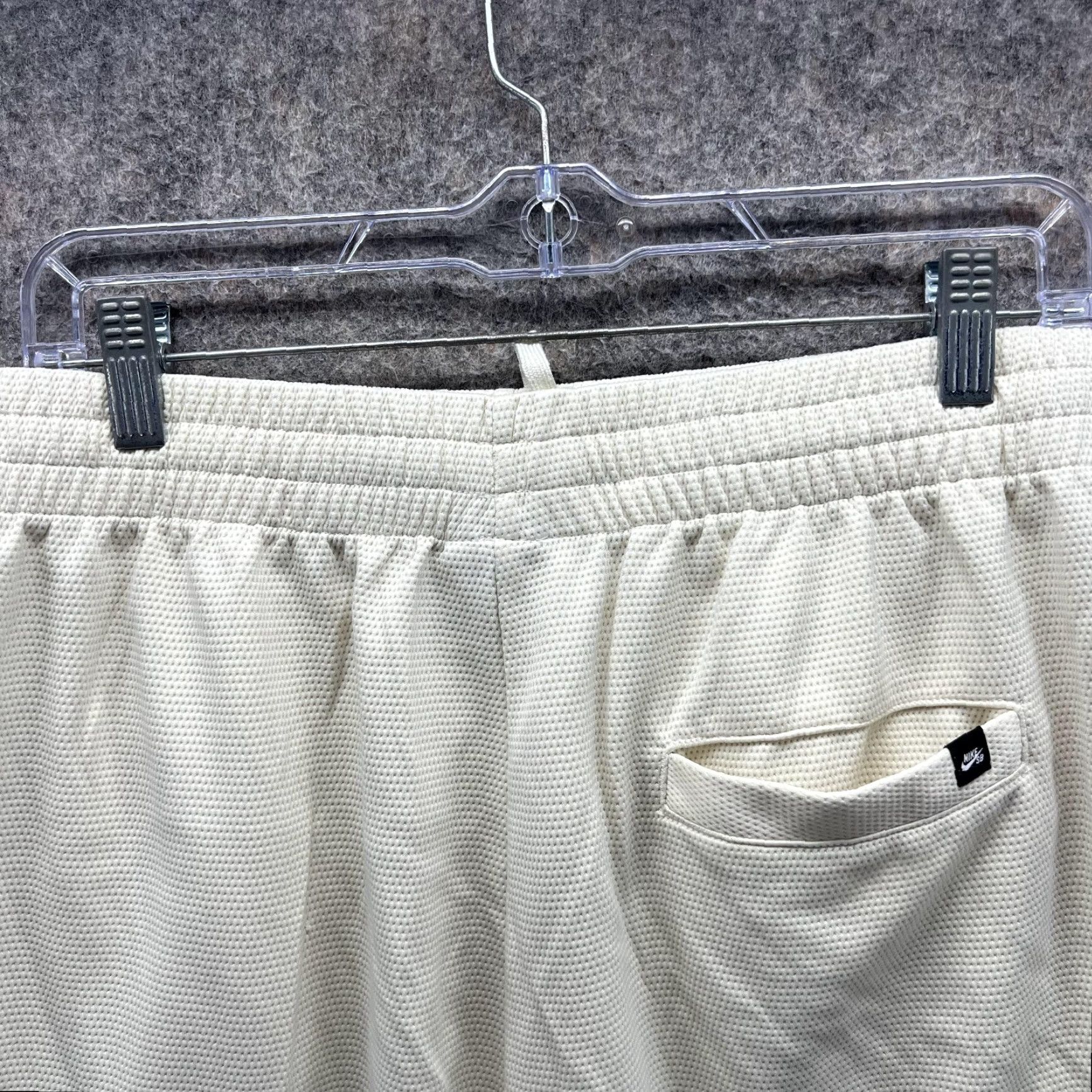 Nike Nike Shorts Men M Adult Beige Blue VTG Dri Fit Fleece Basketball Size US 31 - 7 Thumbnail