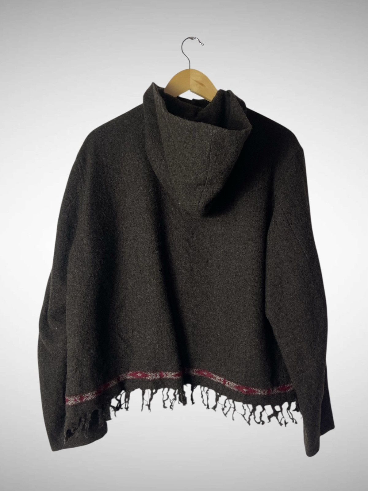 Issey Miyake 🔥🔥 Pour Deux Hoodie Wool Crop Jacket Size L / US 10 / IT 46 - 2 Thumbnail