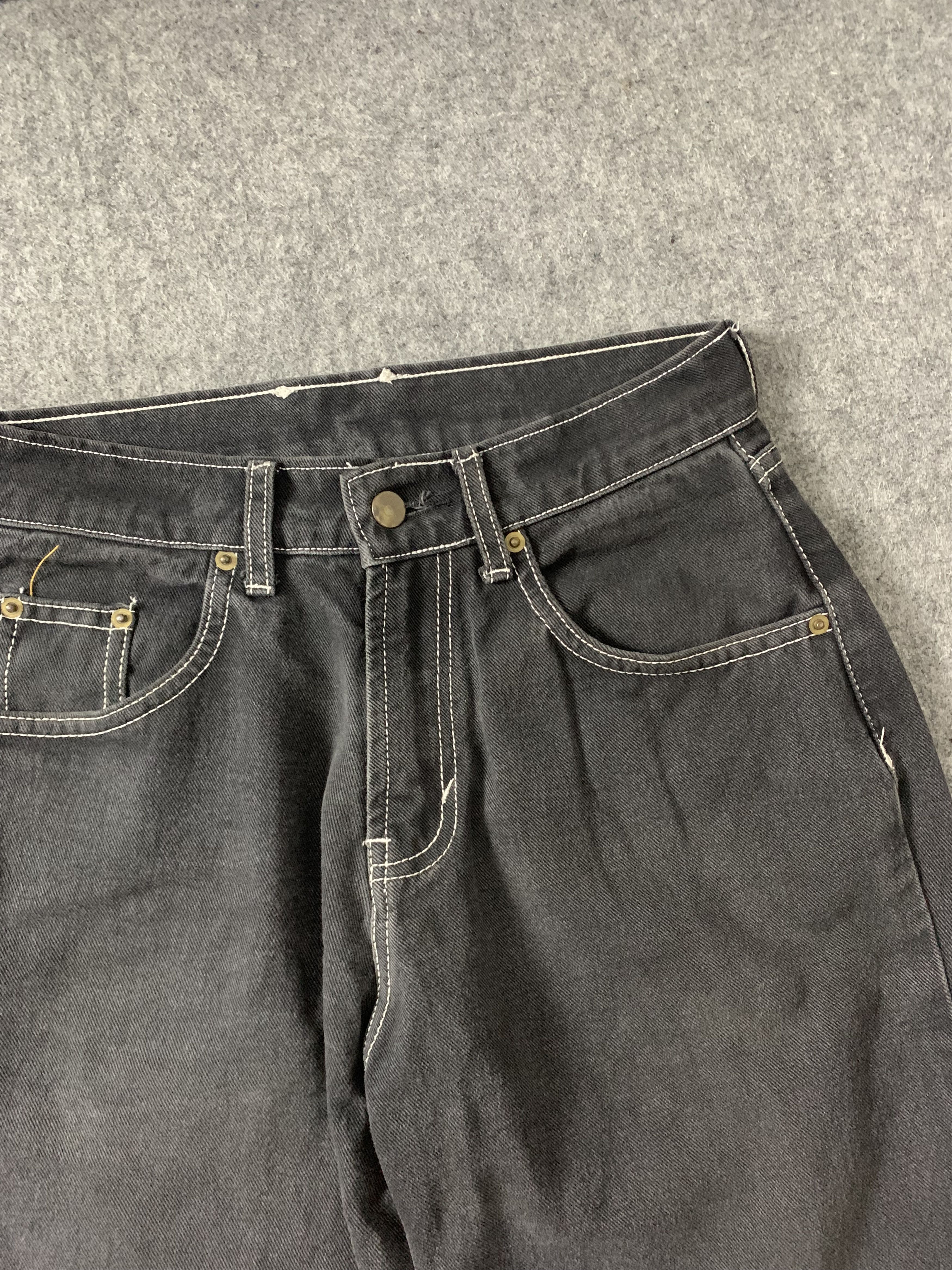 Other Vintage Black Contras 'Custome by Butt.id' BaggyFit Longpant Size US 30 / EU 46 - 6 Thumbnail