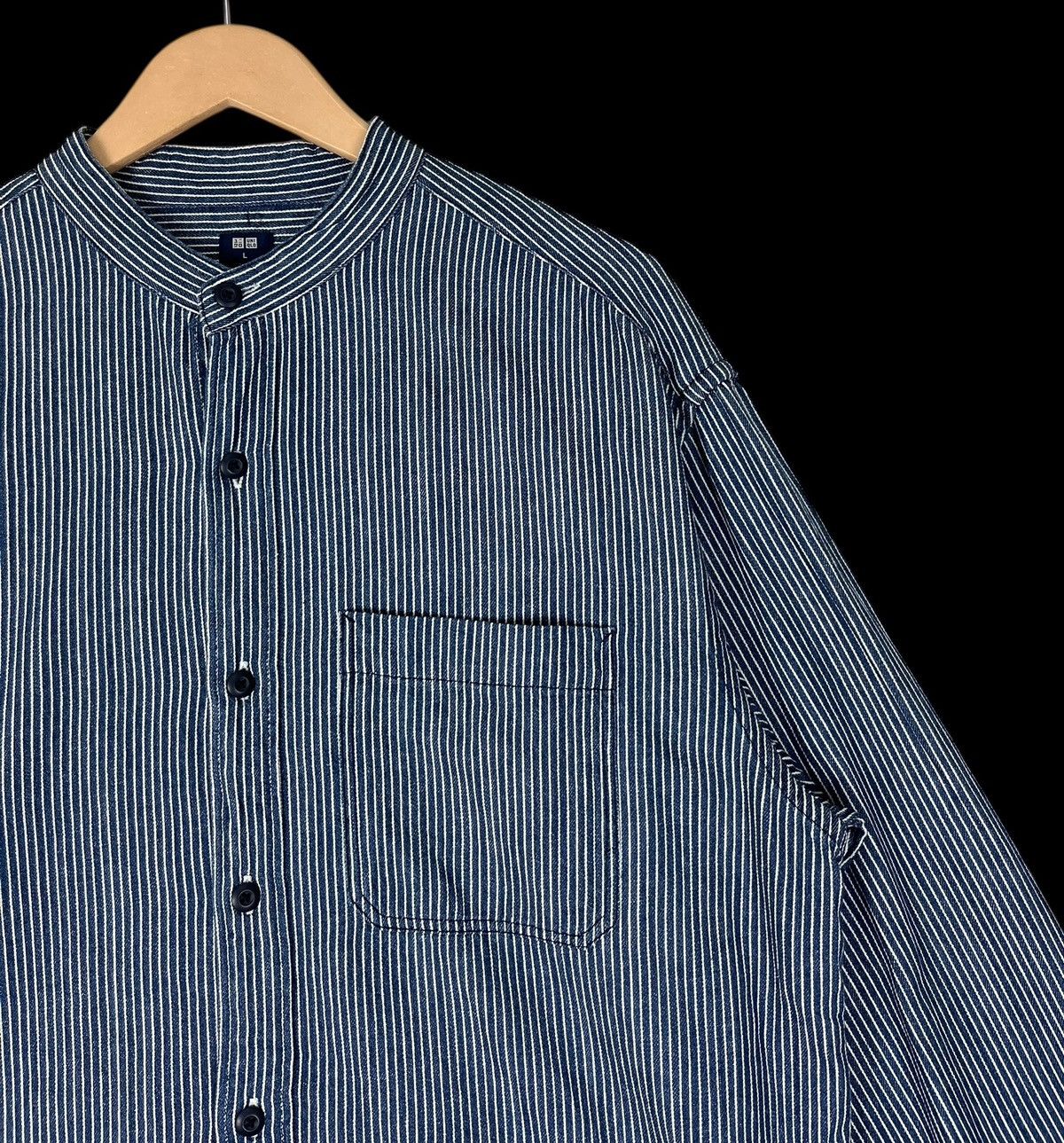 Uniqlo Uniqlo Wabash Mandarin Collar Button Up Shirt Size US L / EU 52-54 / 3 - 6 Thumbnail